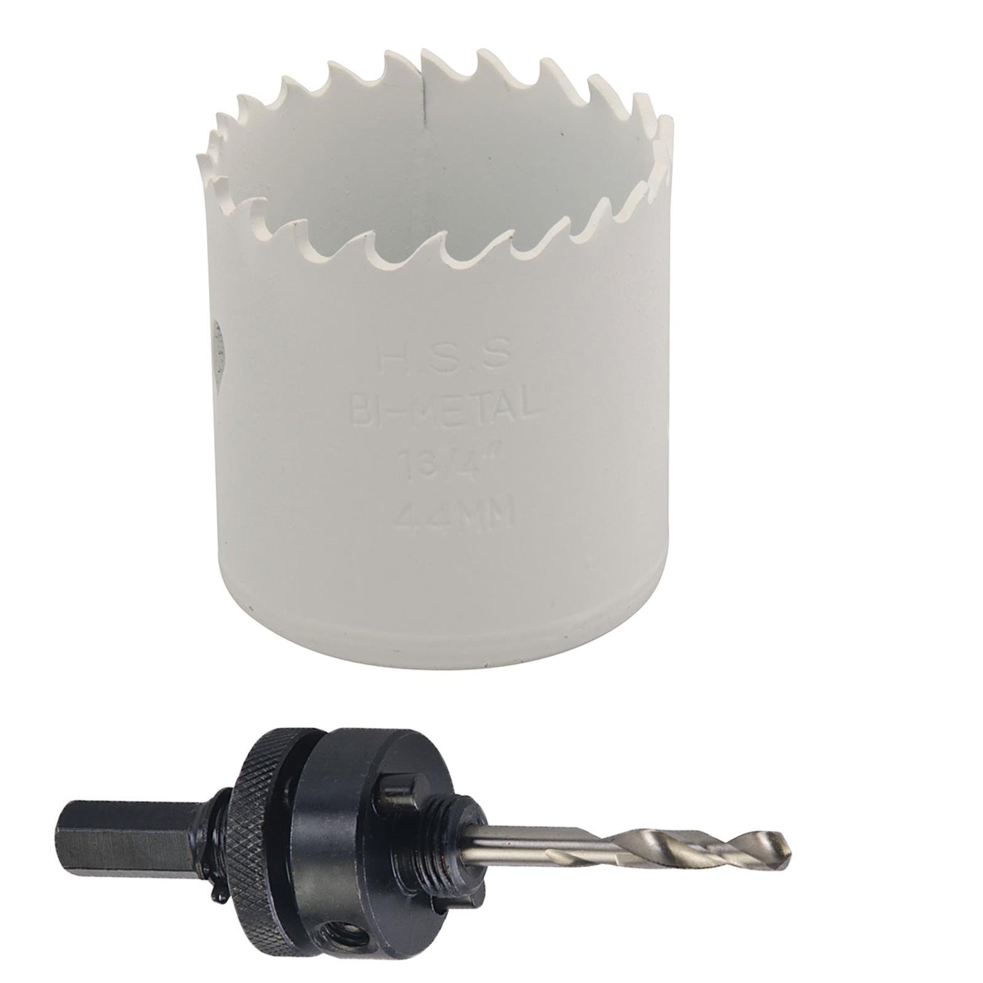 Arbor Included HoleSaw Sets HSS Bi Metal Hole saws Metal Wood Plastic 44mm