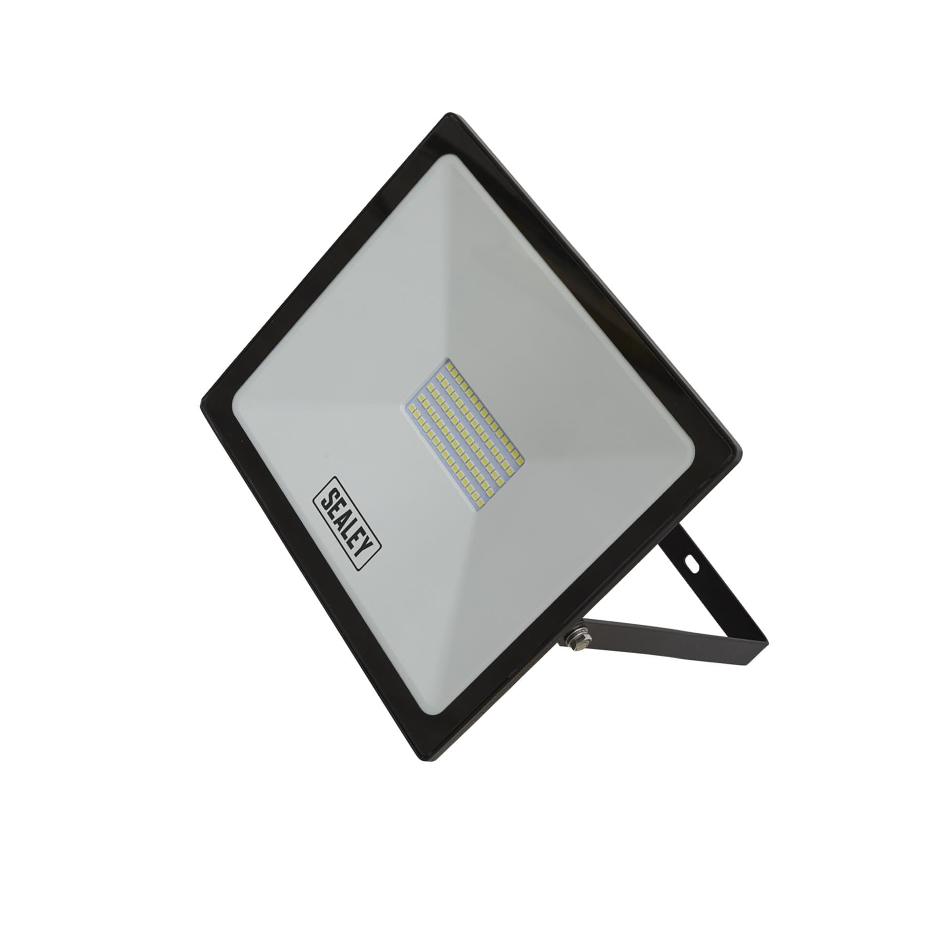 Sealey Extra Slim Floodlight with Wall Bracket 50W SMD LED 230V