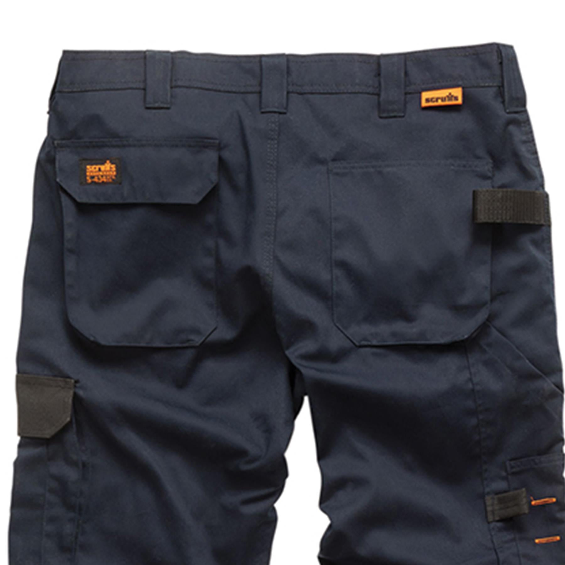 Scruffs Worker Trousers | Trade Hard Wearing Work Trousers NAVY (38R)