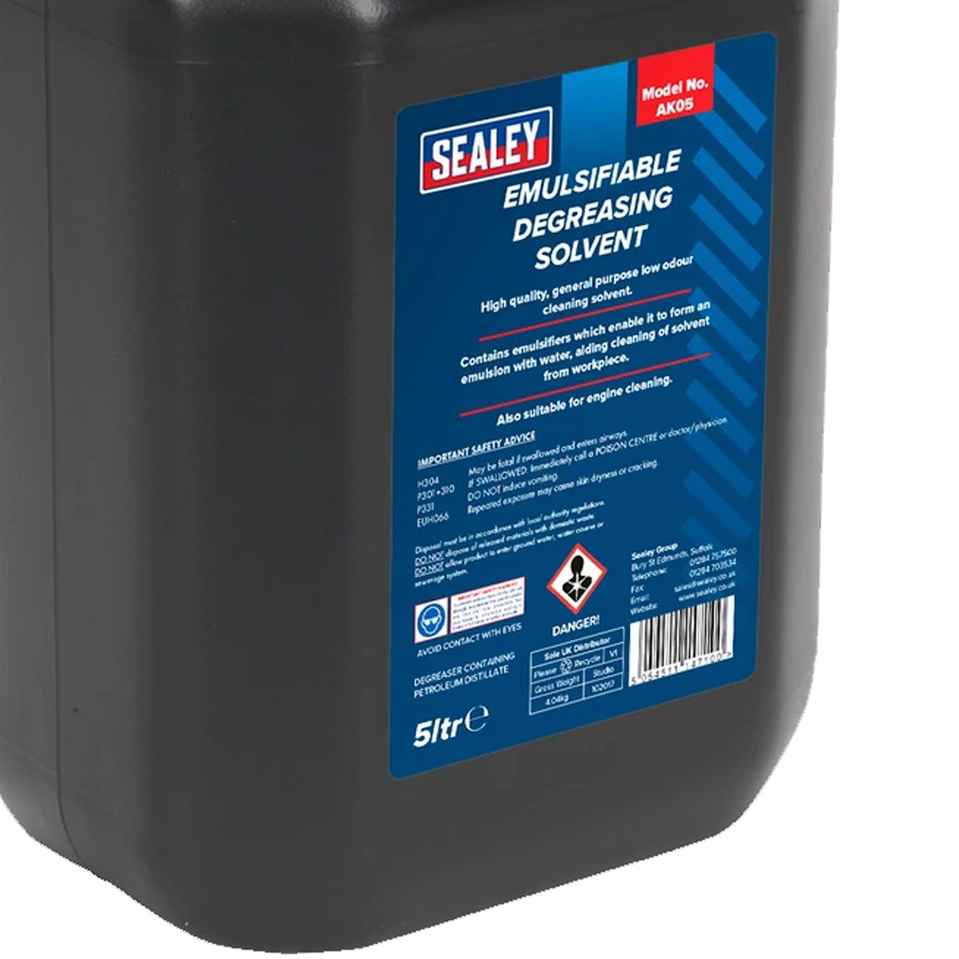 Sealey Degreasing Solvent Emulsifiable 5L