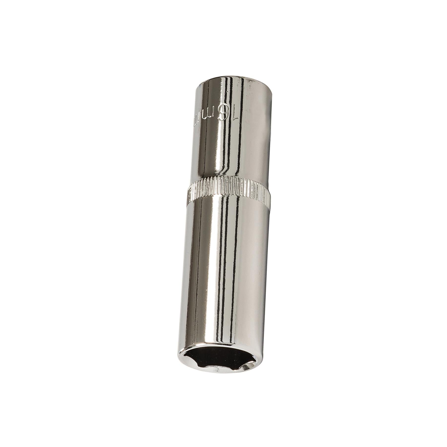 Quality Socket 1/2" Shallow Deep Drive Metric 16mm Long Hex Wrench