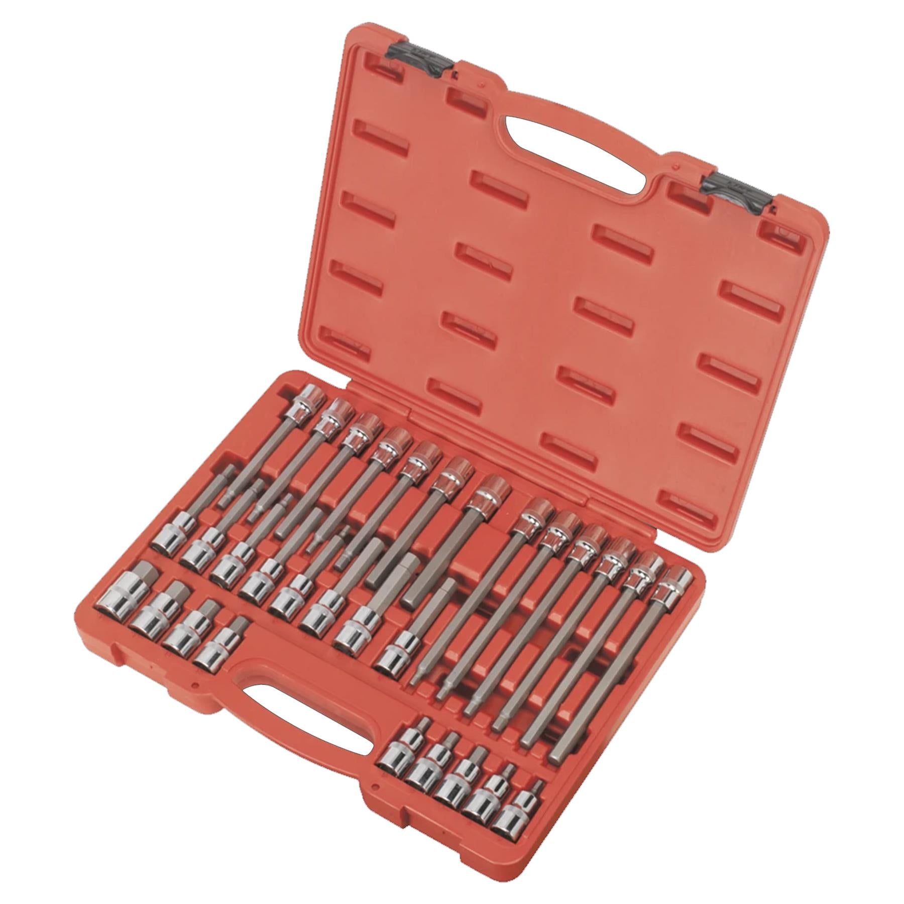 Sealey Hex Socket Bit Set 30pc 1/2"Sq Drive