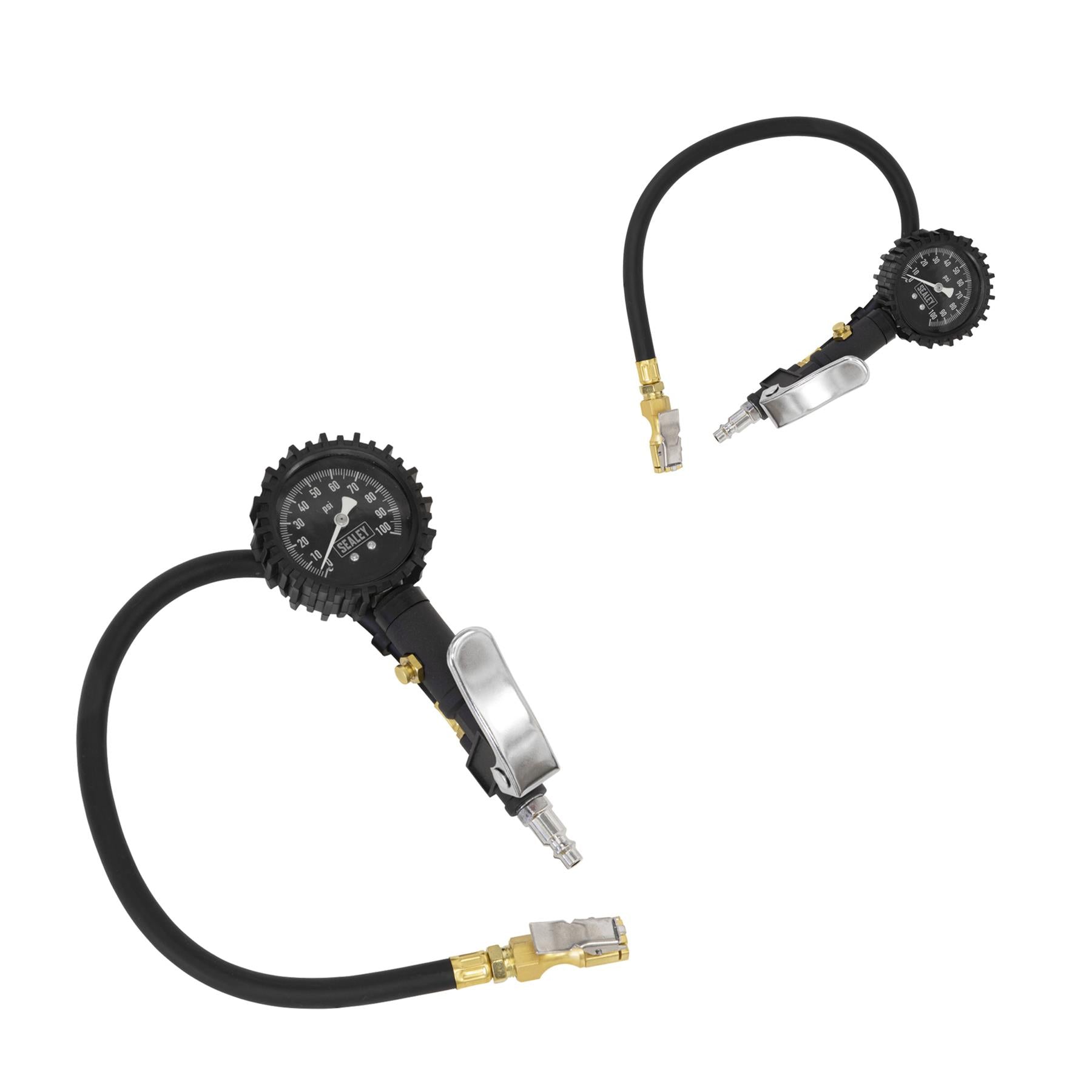 Sealey Tyre Inflator with Clip-On Connector