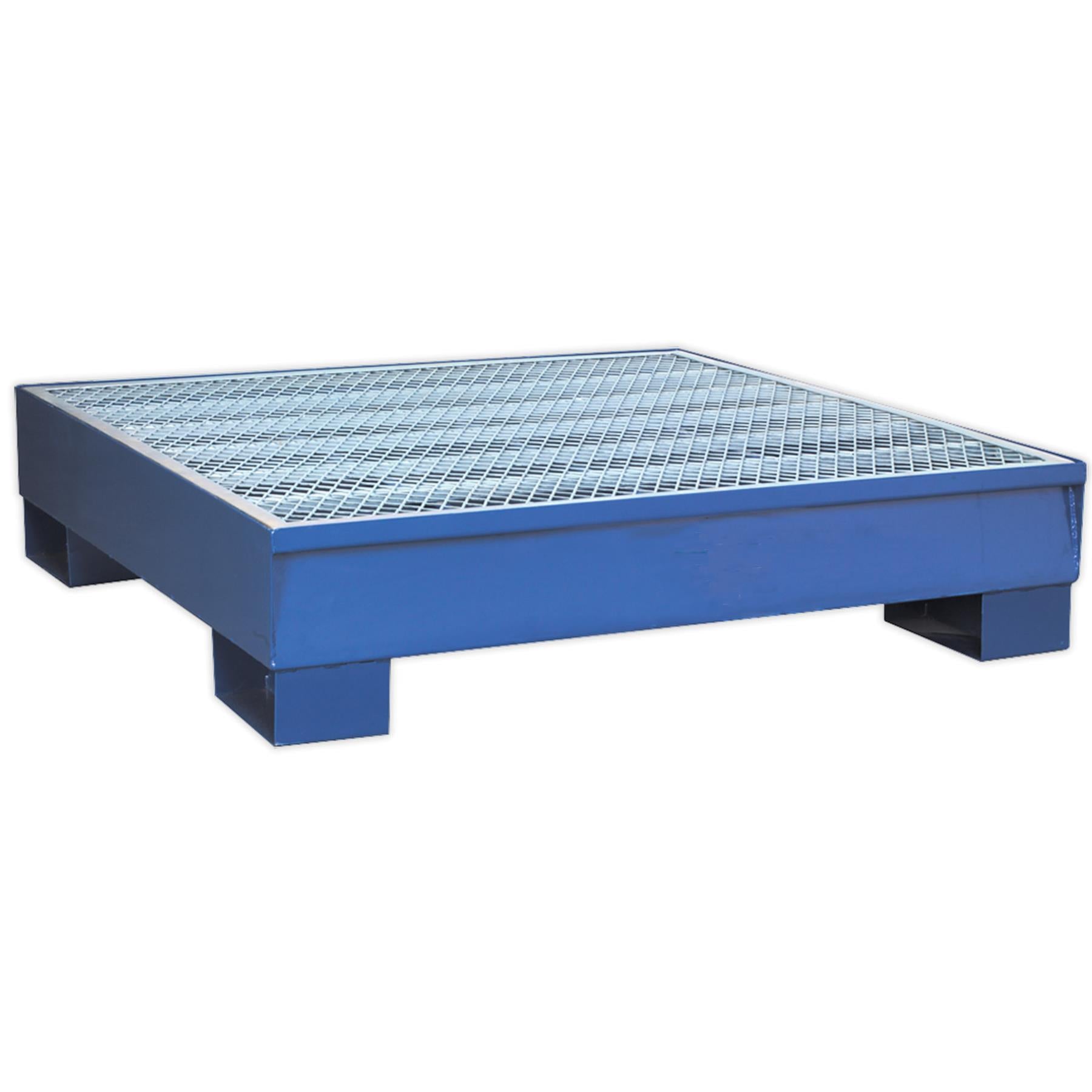 Sealey Barrel Bund 1200 x 1200 x 275mm Heavy-duty 1.75mm steel.