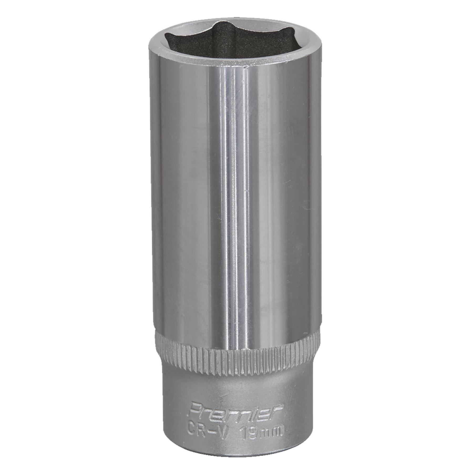 Sealey WallDrive Socket 19mm Deep 3/8"Sq Drive