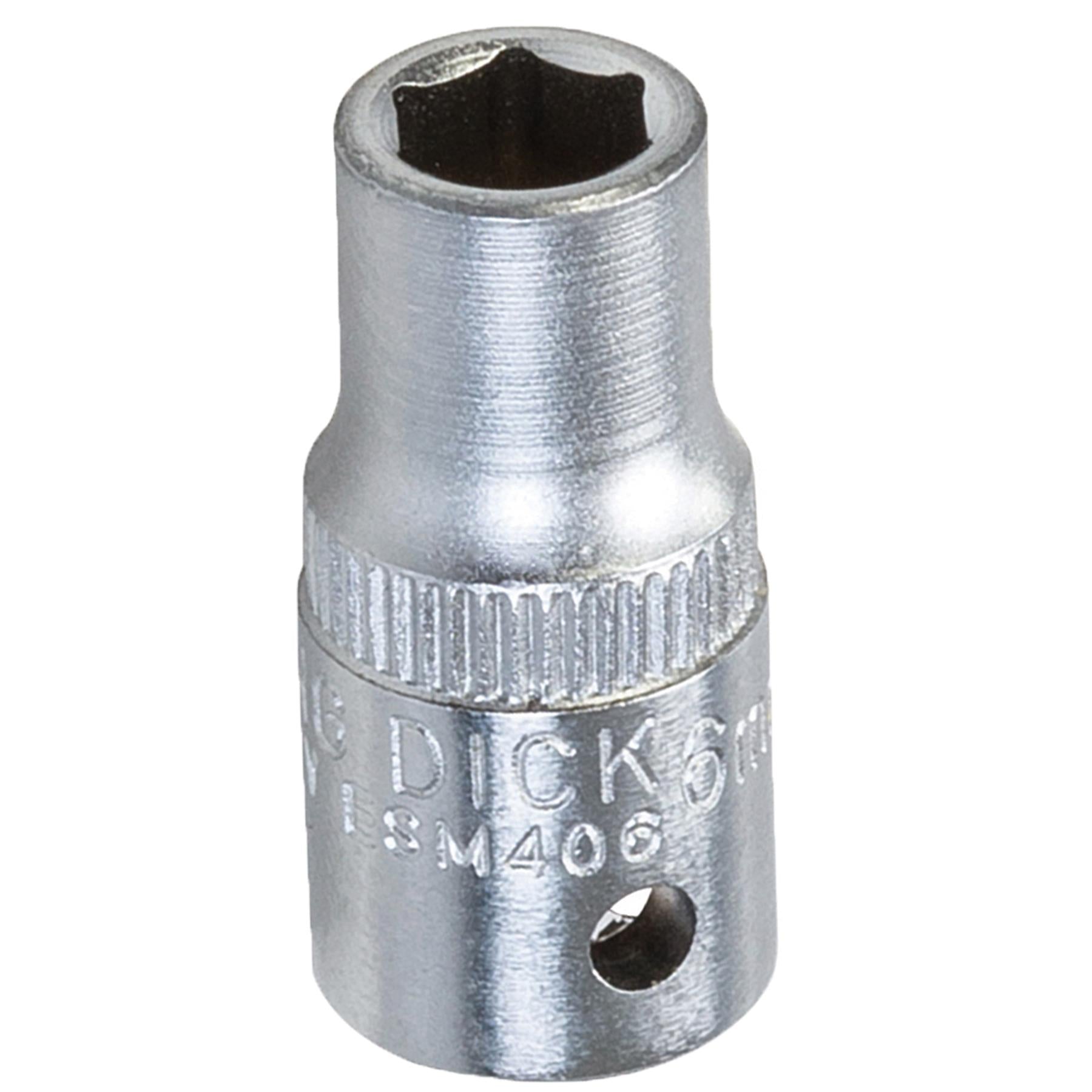 King Dick Socket 1/4" Sd 6pt Metric 6mm