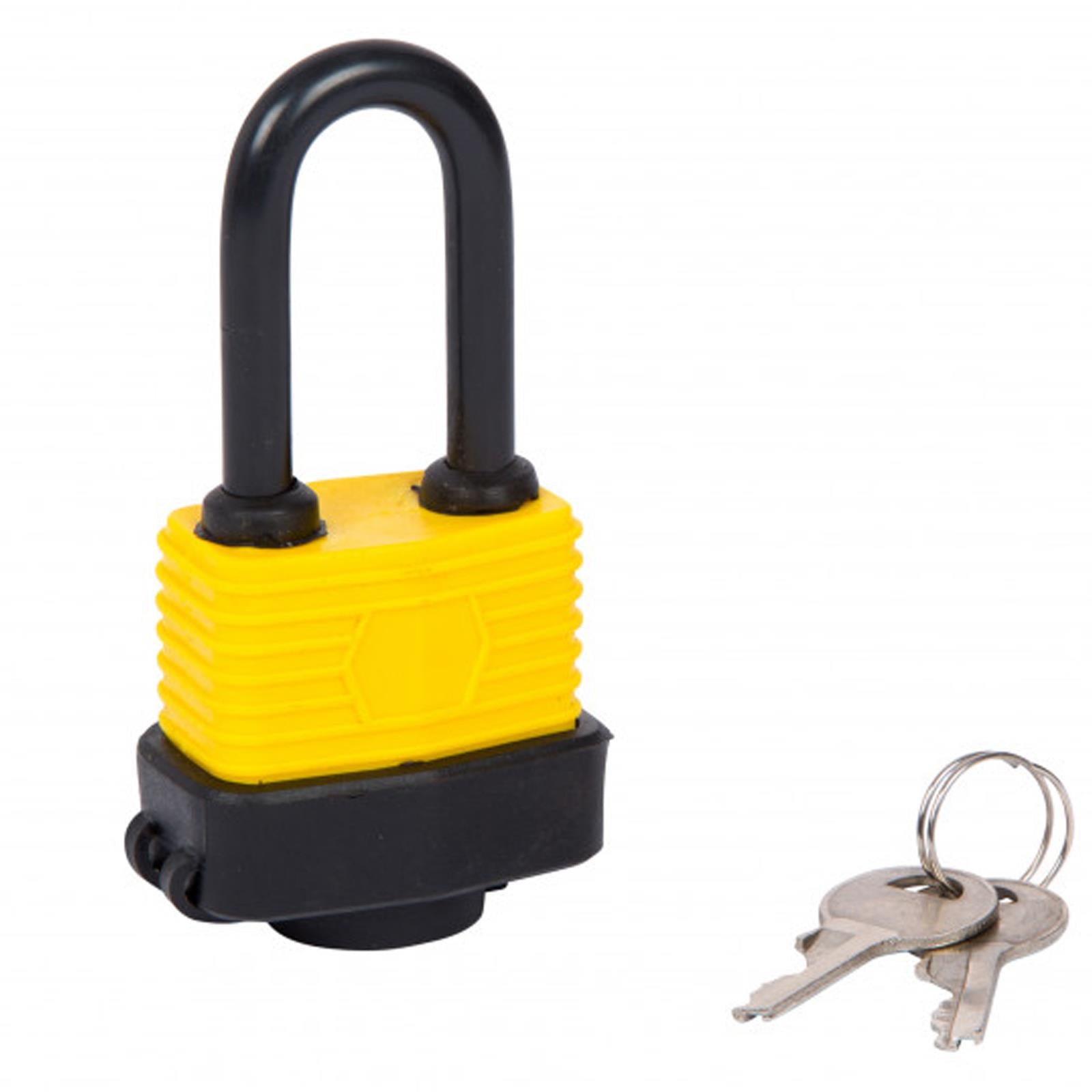 Bluespot 40mm Long Shackle Indoor Outdoor Weather Resistant Padlock With 2 Keys