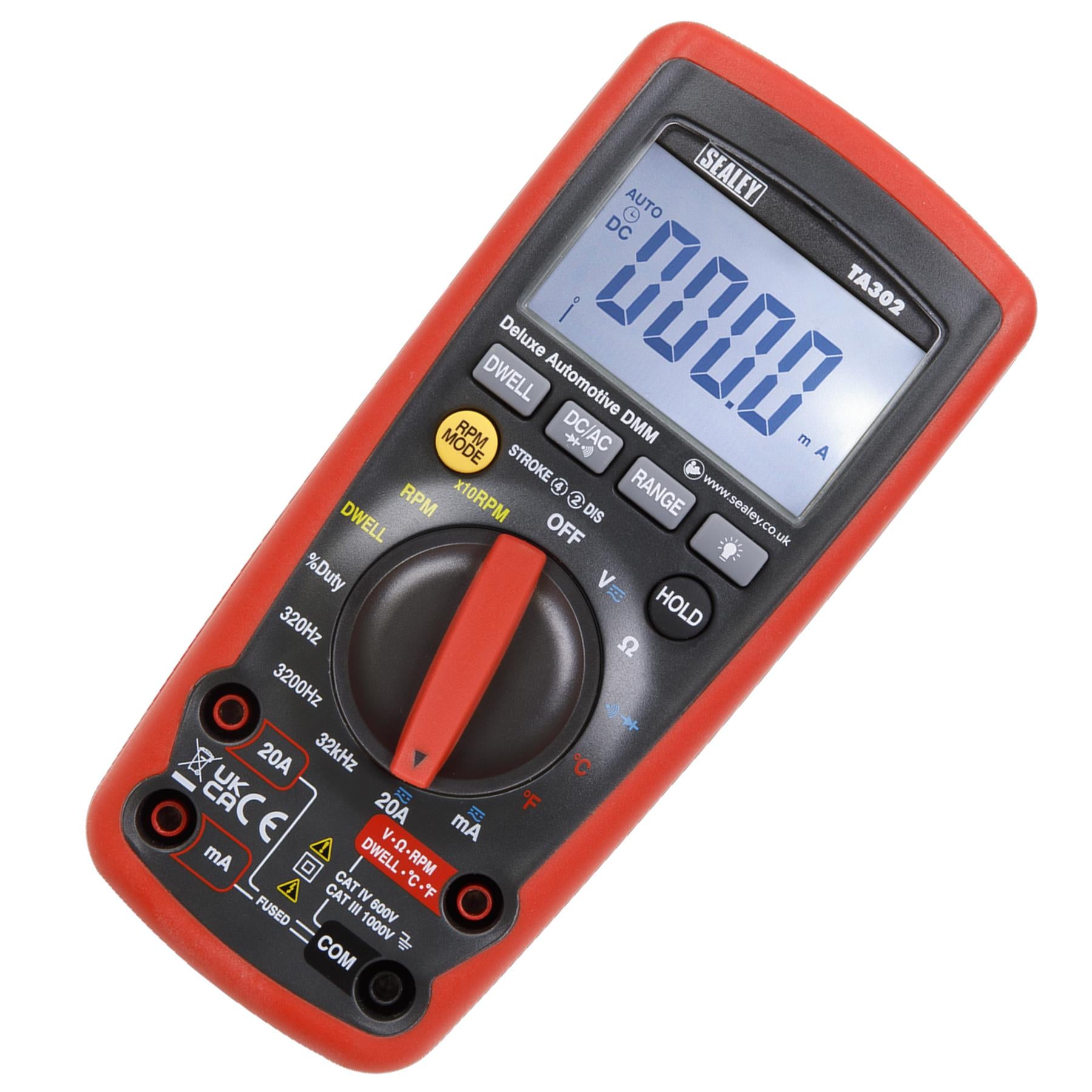 Sealey Digital Automotive Analyser 12-Function + Inductive Coupler