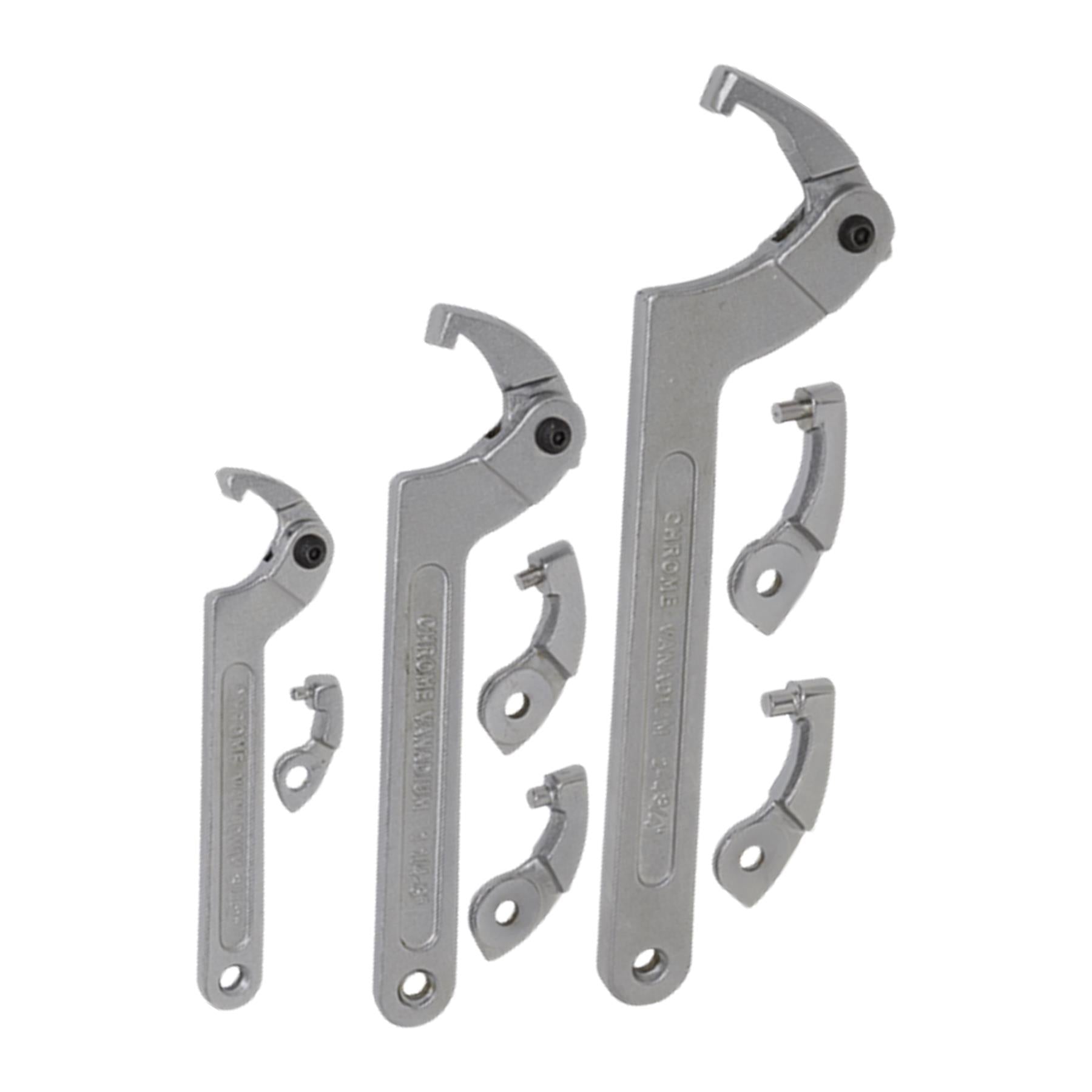Sealey Adjustable C-Spanner - Hook & Pin Wrench Set 11pc