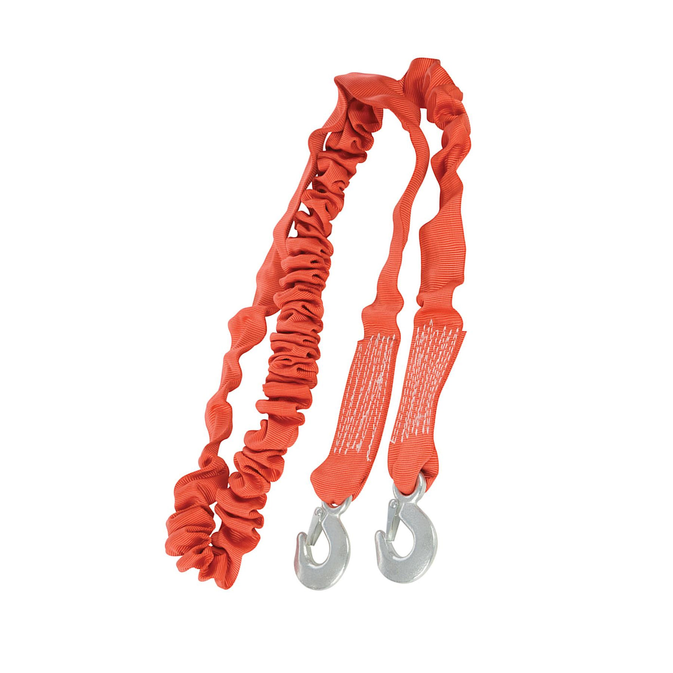 Elasticated Tow Rope 4 Tonne - 4M X 50mm Forged Hooks & Hook-Retaining Sleeves