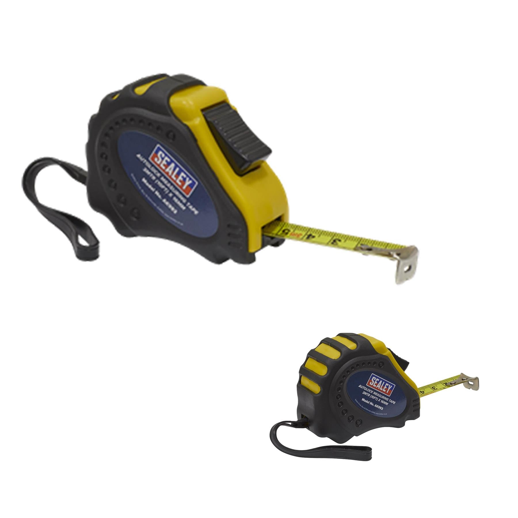 Sealey Autolock Tape Measure 3m(10ft) x 16mm - Metric/Imperial