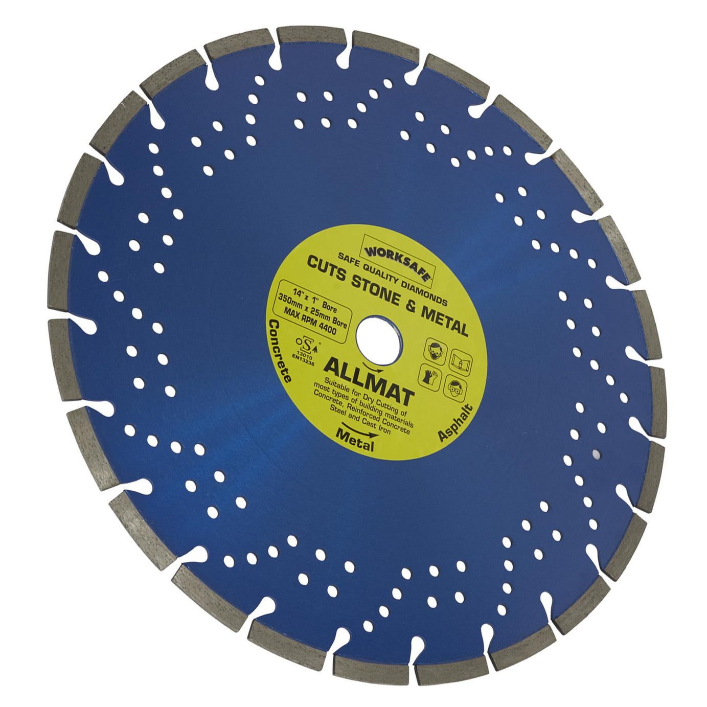 Platinum Allmat Diamond Blade 350 x 25mm.Sealey