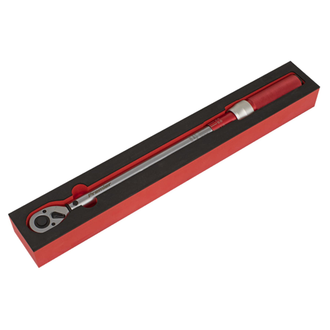 Sealey Tool RED Torque Wrench Micrometer Style 1/2" 40-220Nm Calibrated