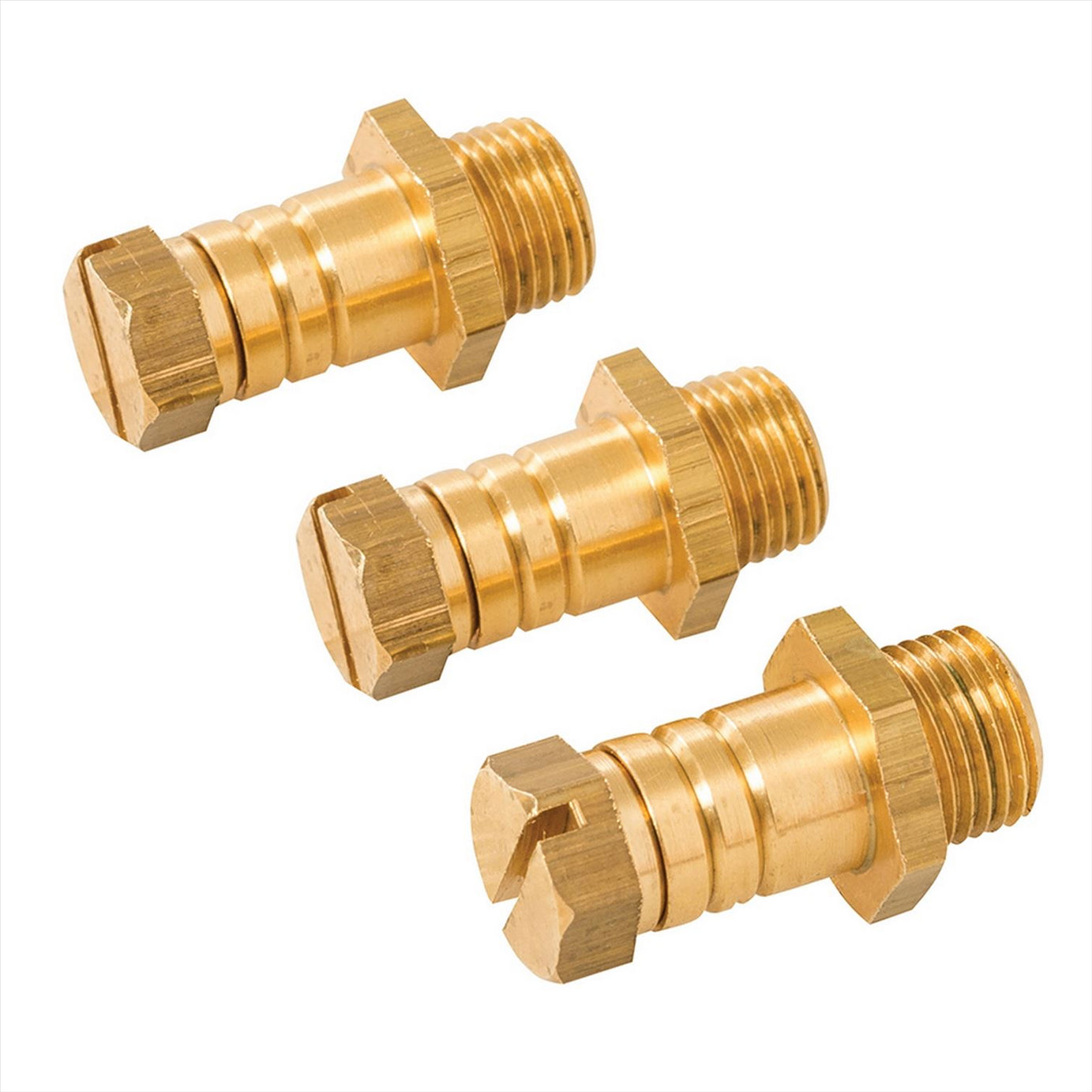 Pressure Test Nipple Corossion Resistant Polished Brass / General Use 3Pk