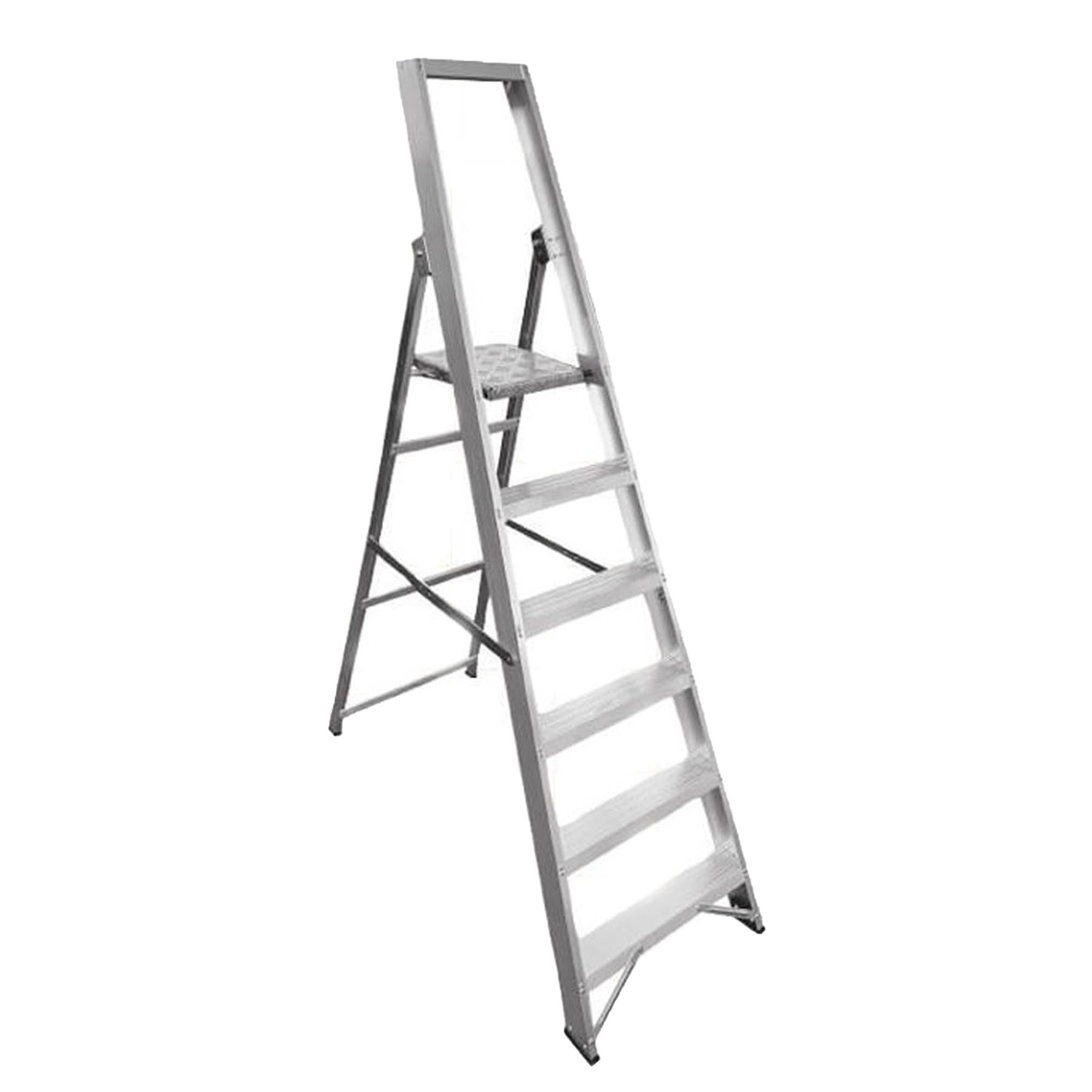 Dapetz Aluminium 10 Tread Platform Step Ladder 3.07m, Heavy Duty, Made In Uk