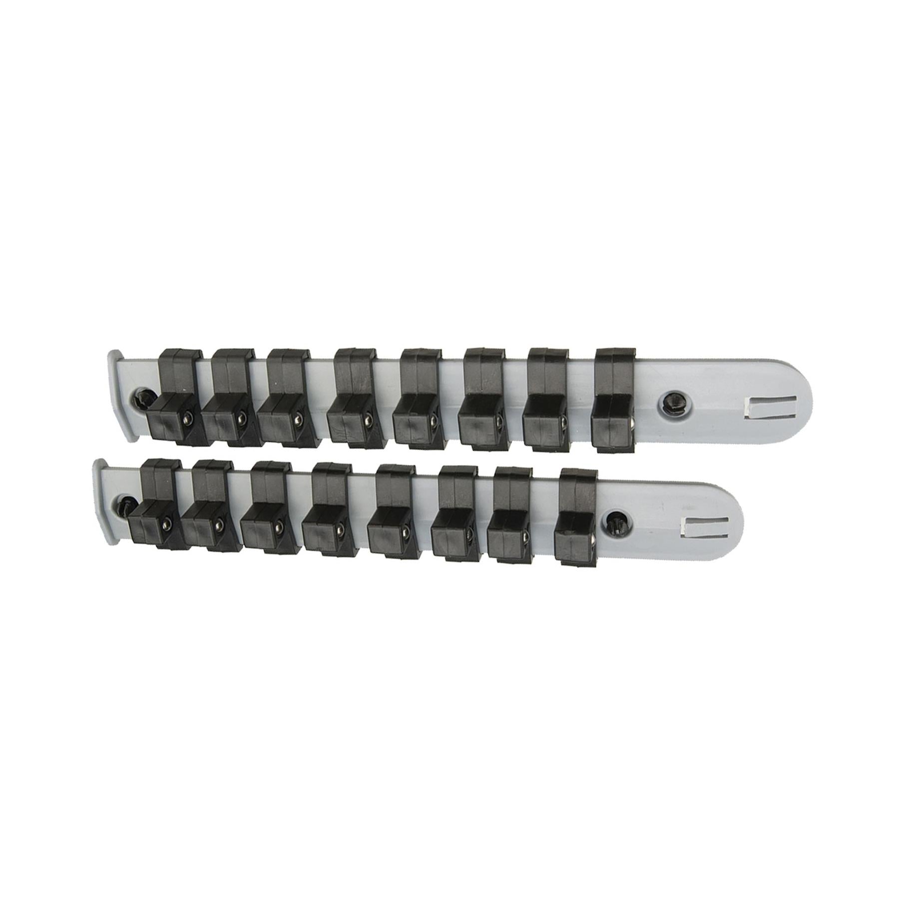 6 Pc Snap Rail On Socket Holder Storage Rail Set For 46 Sockets 1/4" 3/8" 1/2"
