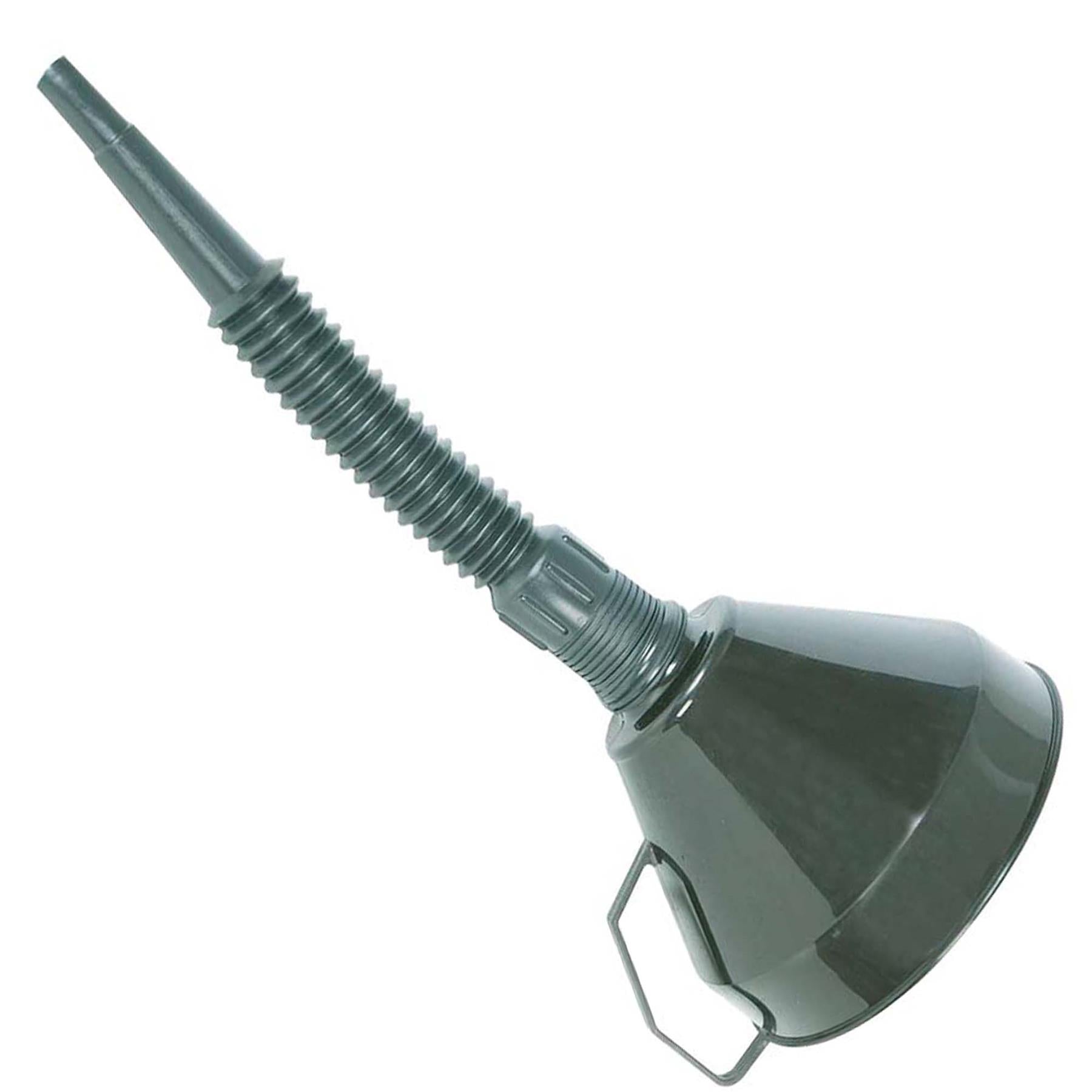 Plastic Funnel With Spout - 160mm - With Brassed Gauze Filter Thick Durable