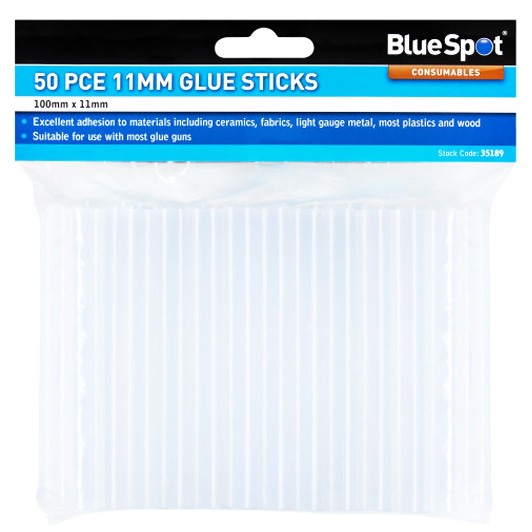 BlueSpot 50 PCE Hot Melt Glue Sticks For Electric Gun Craft Tool 11mm x 100mm