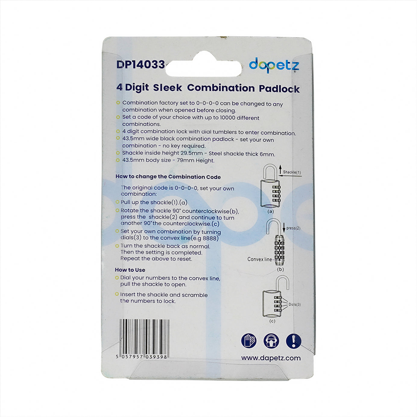 Combination Lock Padlock