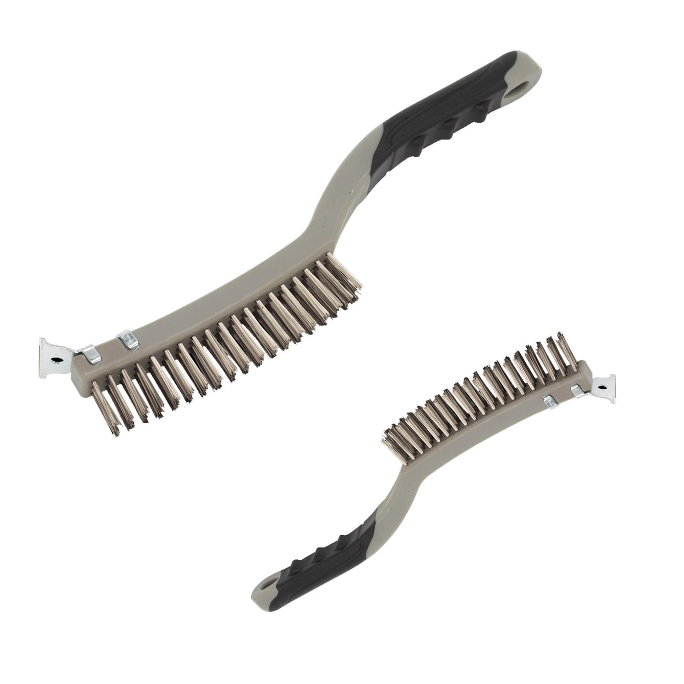 Wire Brush with Stainless Steel Fill & Scraper Sealey