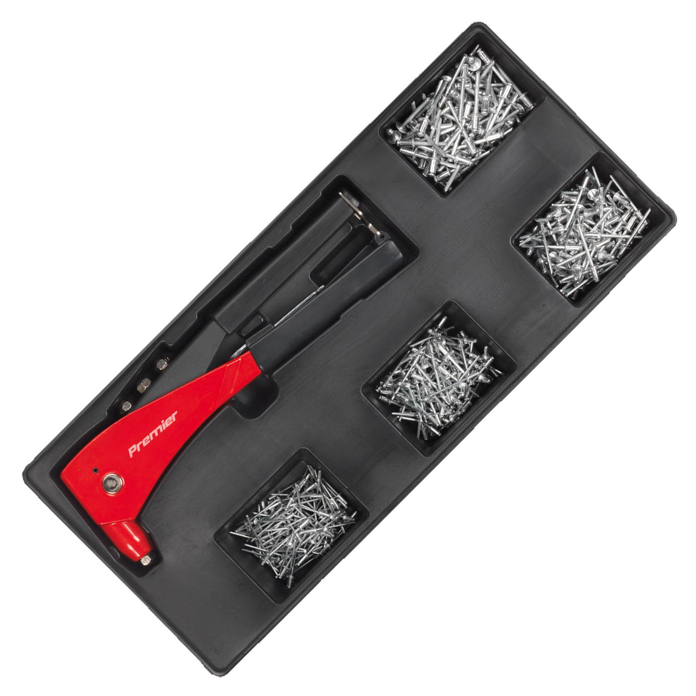 Sealey Tool Tray with Riveter & 400 Assorted Rivet Set