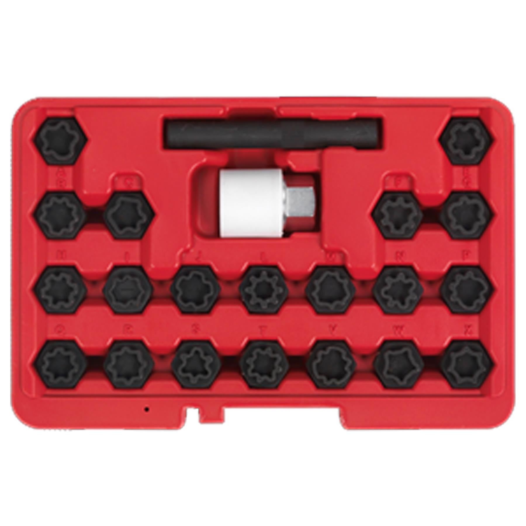 Sealey Locking Wheel Nut Key Set 22pc - Audi