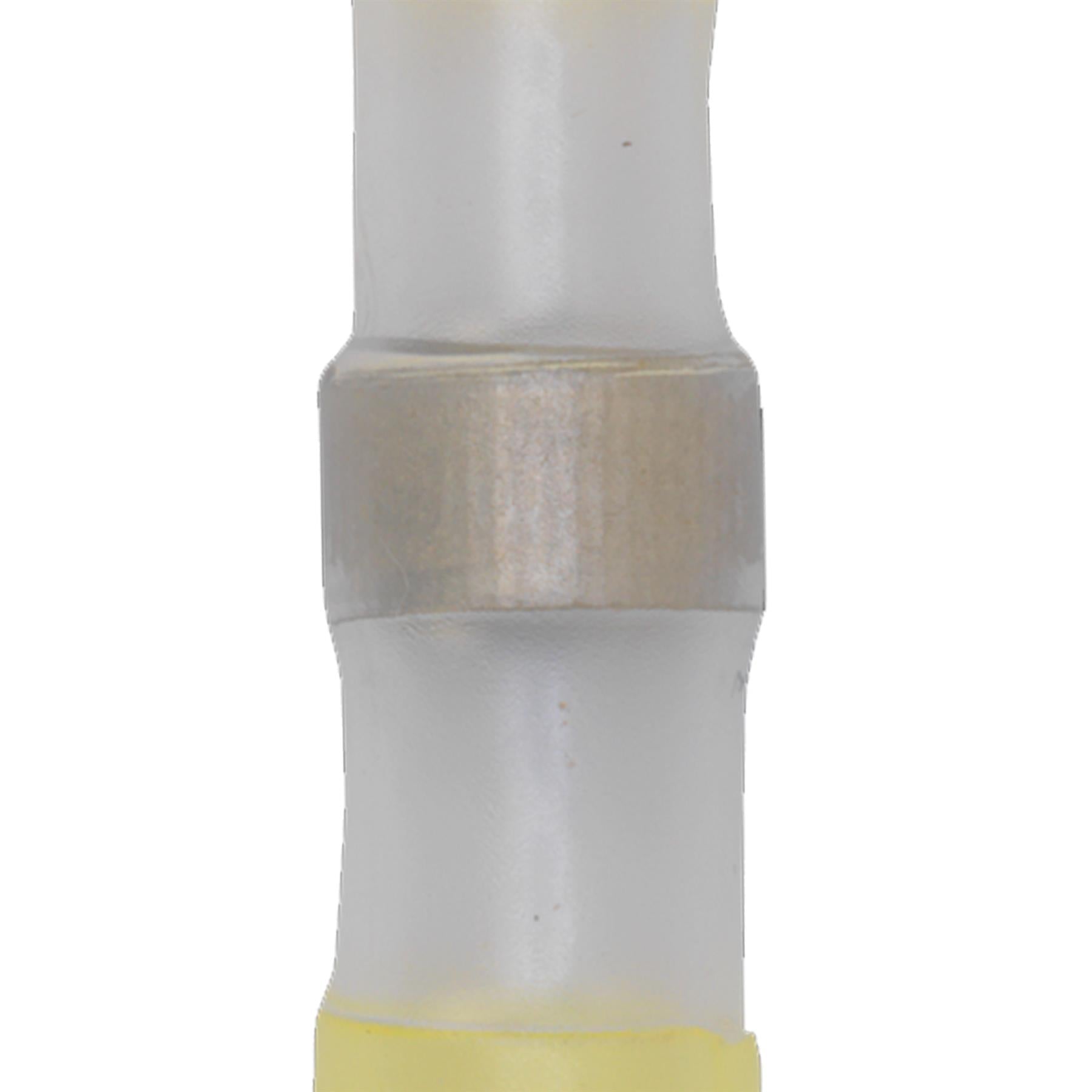 Heat Shrink Butt Connector 12-10 AWG Yellow Pack of 25 Sealey