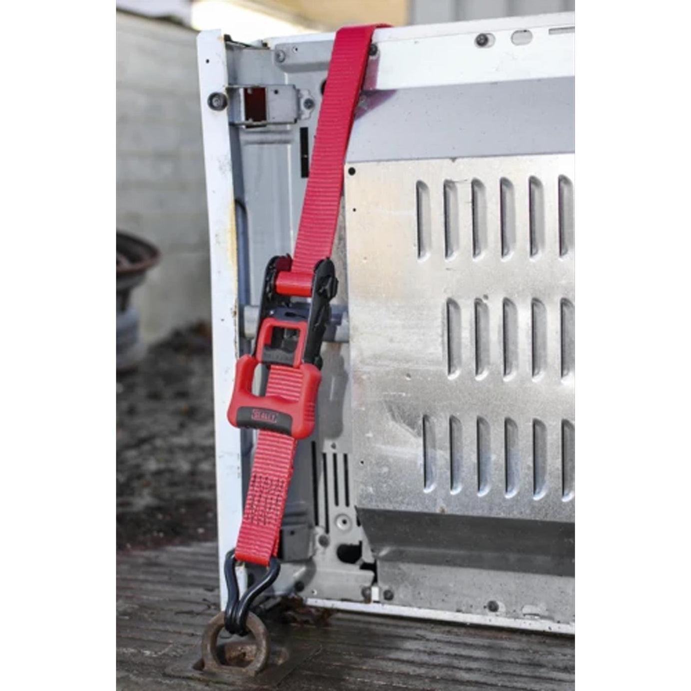 Sealey Ratchet Tie Down 32mmx4.9m Poly Web 1200kg - 1 Pair