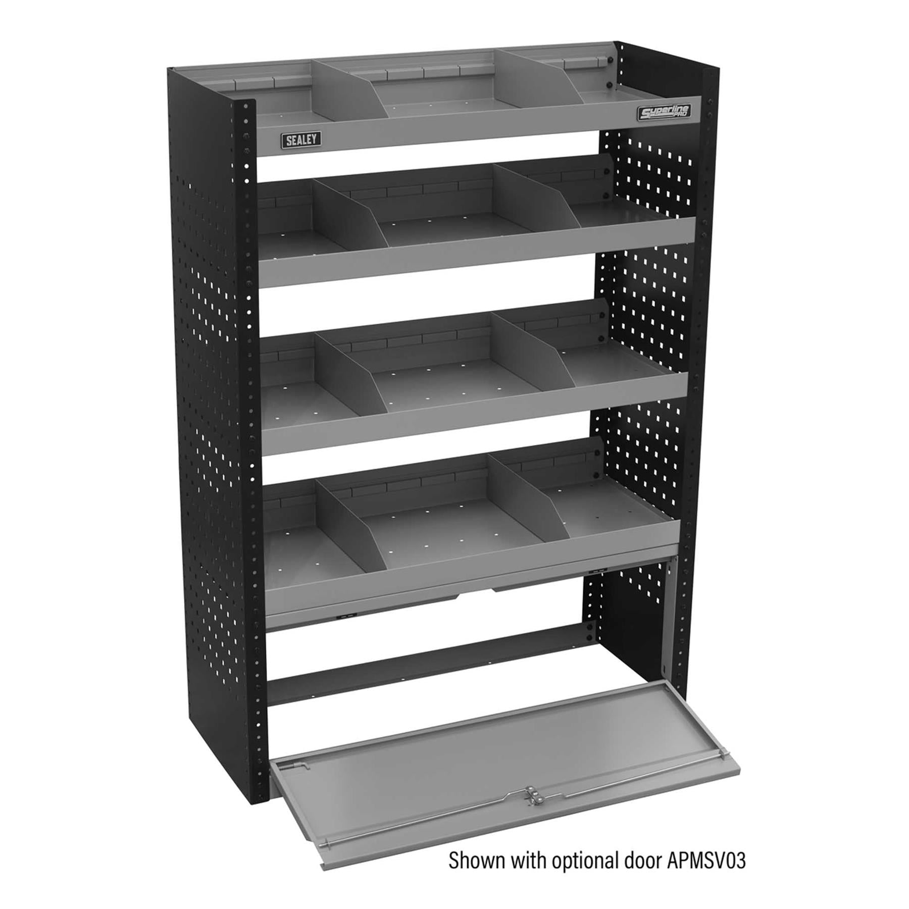 Sealey Modular Flat Shelf Van Storage Unit 925mm