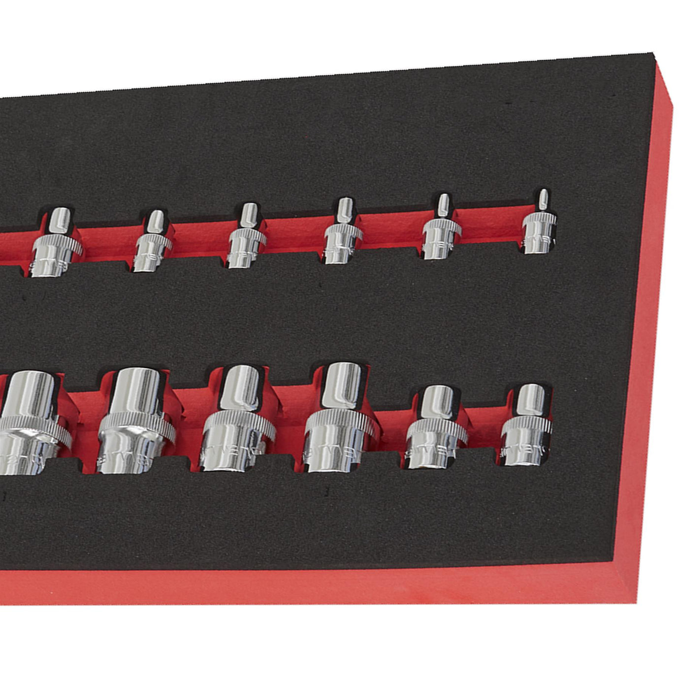 Sealey TRX-Star* Socket Set 14pc 1/4", 3/8" & 1/2"Sq Drive E4-E24