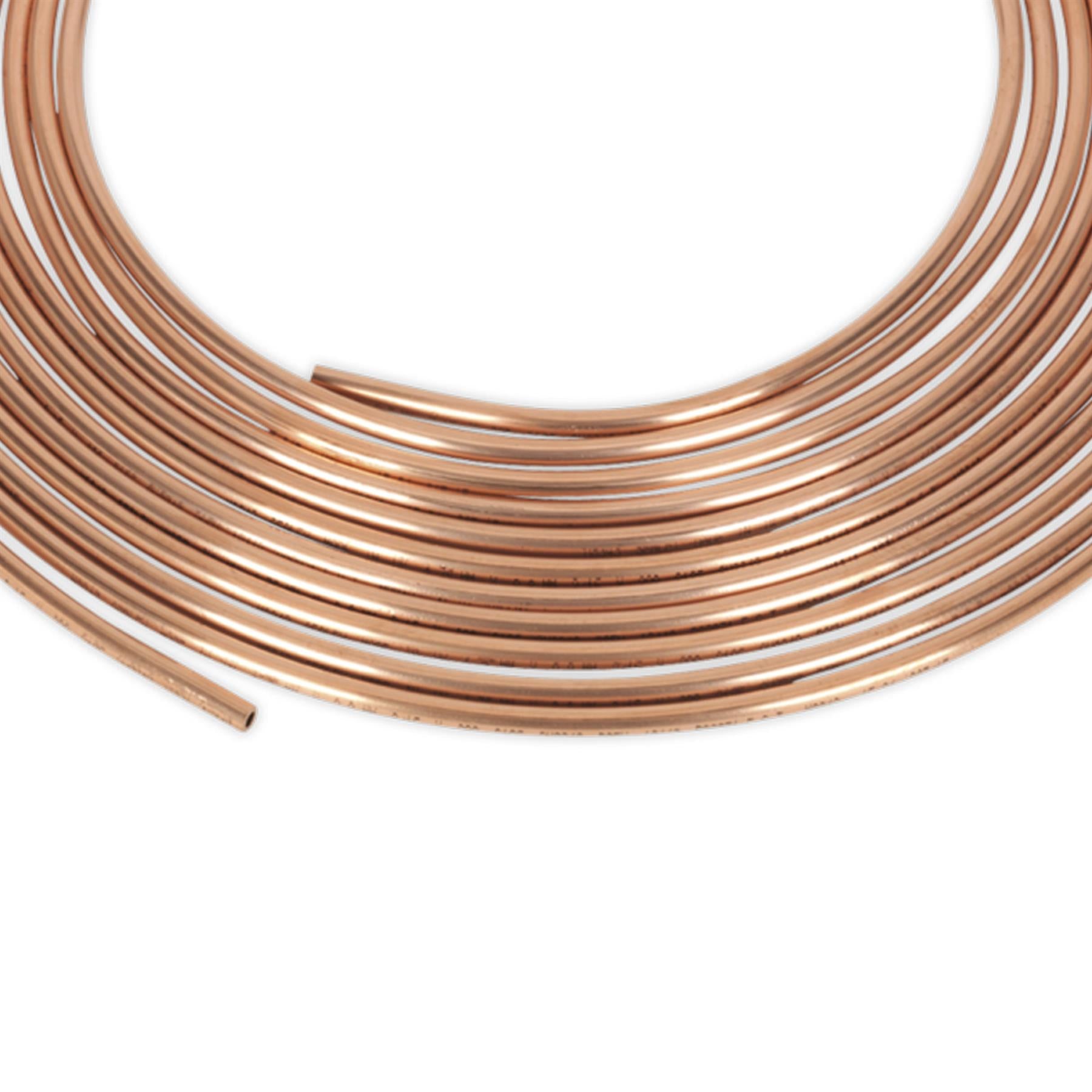 Sealey Brake Pipe Copper Tubing 22 Gauge 3/16" x 25ft