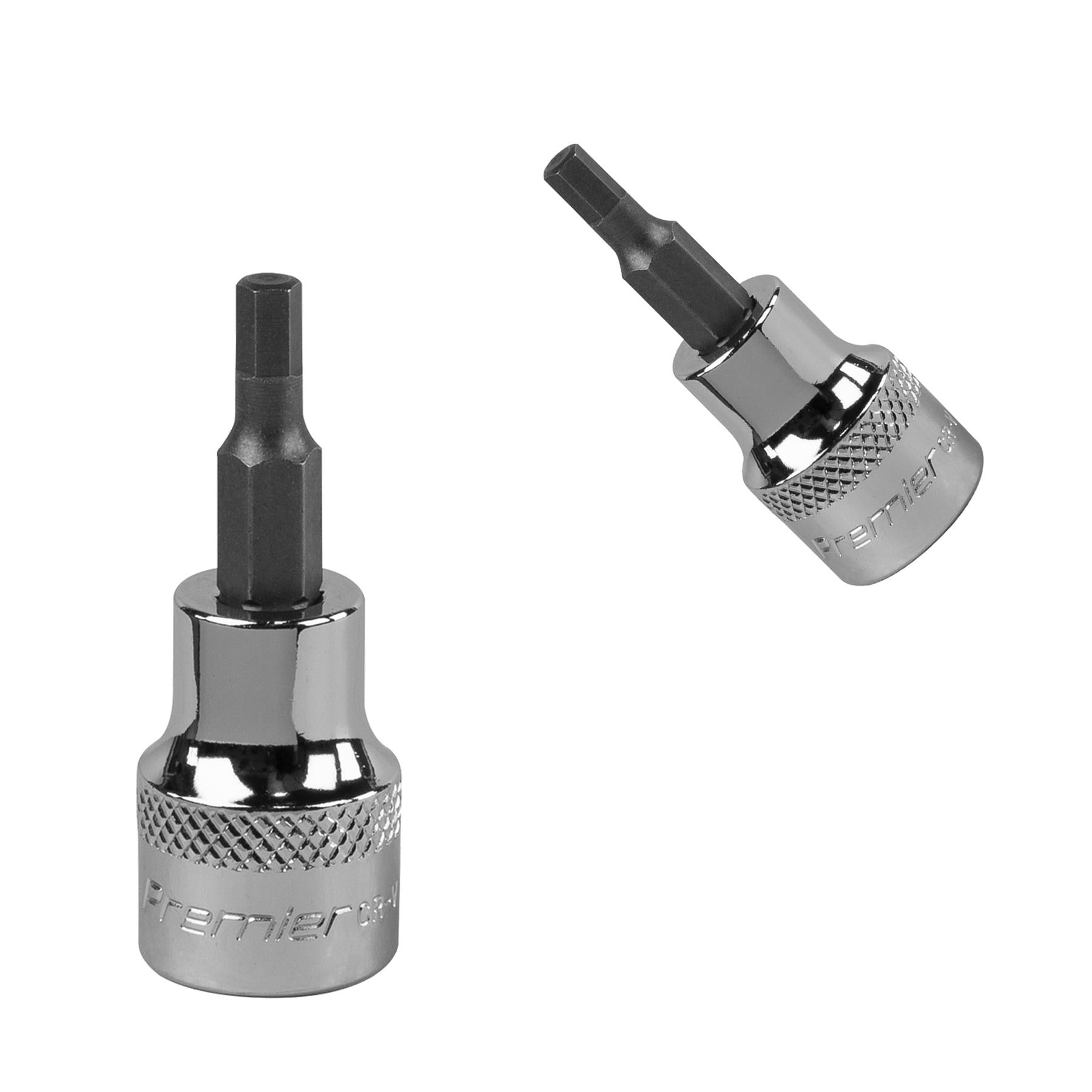 Sealey Hex Socket Bit 4mm 3/8"Sq Drive Chrome Vanadium Steel