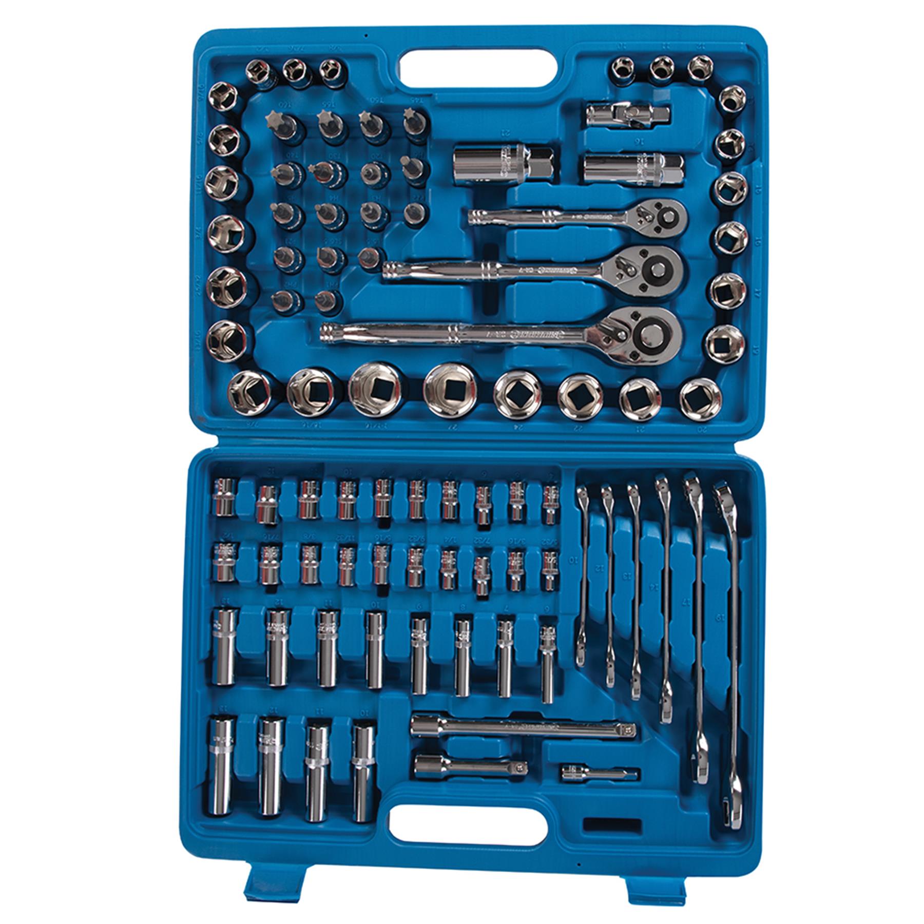 90Pce Mechanics Tool Set Metric Af Torx Imperial Garage Mechanic Automotive