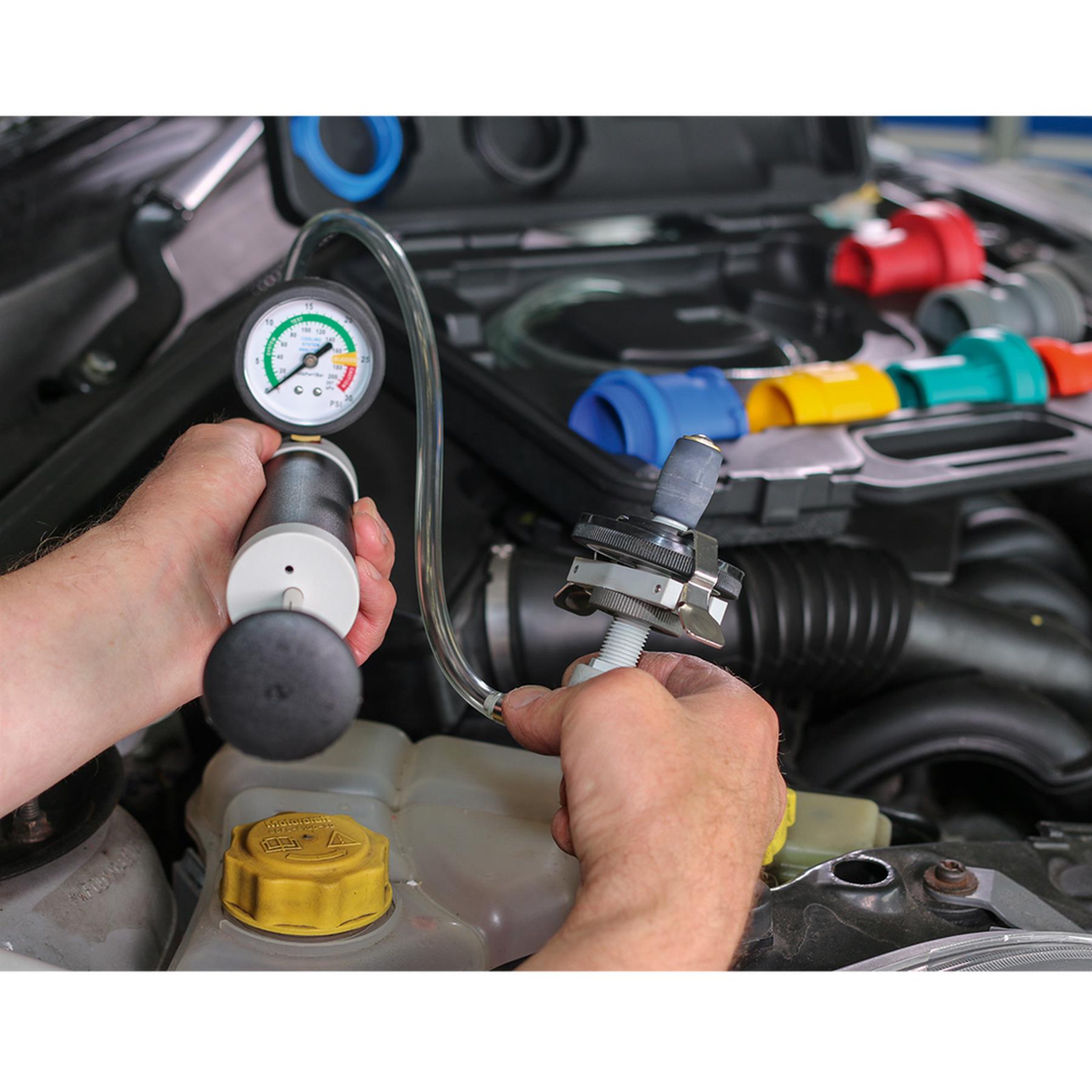 Sealey Cooling System & Cap Testing Kit Capless Storage Case