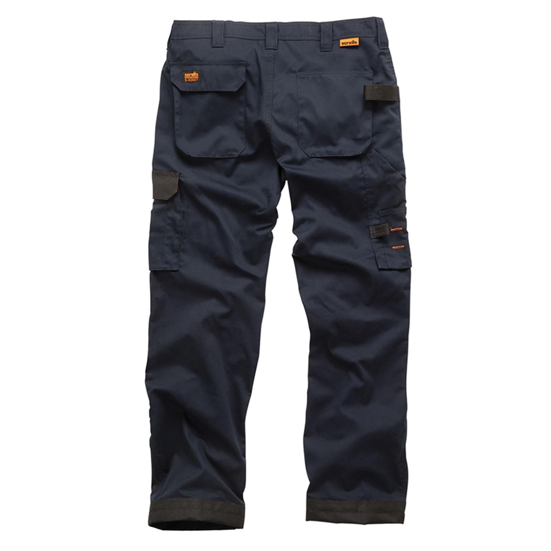 Scruffs Worker Trousers | Trade Hard Wearing Work Trousers NAVY (34L)