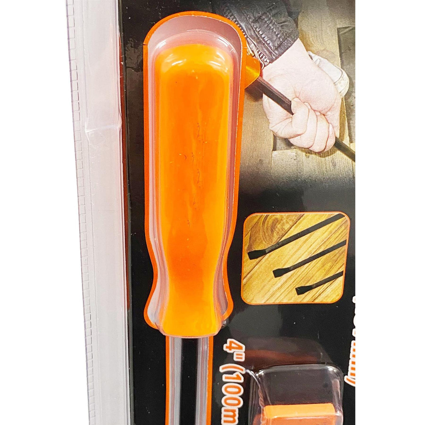 4pc Pry Crow Bar Rolling Bar Set Heavy Duty Comfort Grip Handles Garage Tool New