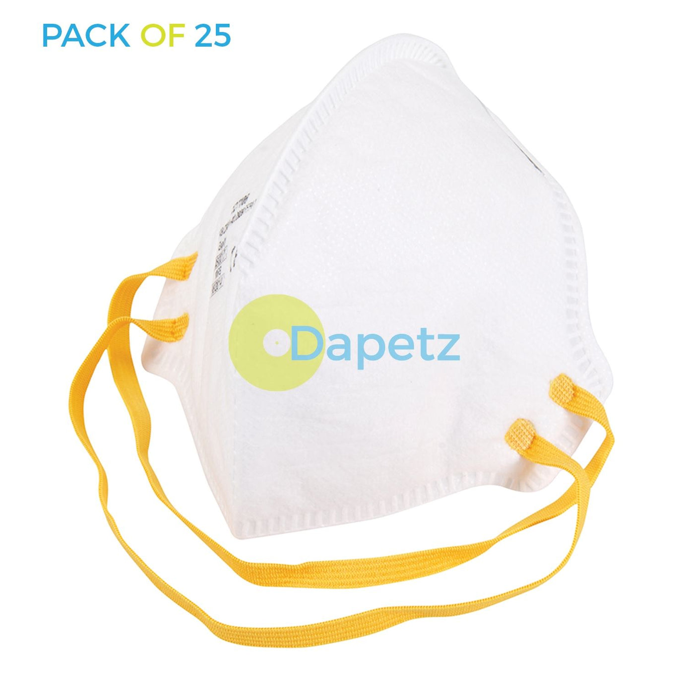 25 Face Mask Respirator FFP1 Sanding Paint Aerosol Dust Bodyshop Safety Foldflat