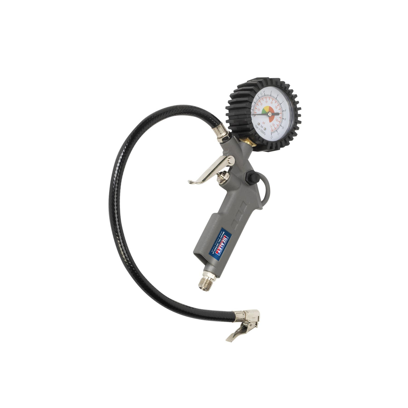 Sealey Tyre Inflator with Gauge With Rubber Protector