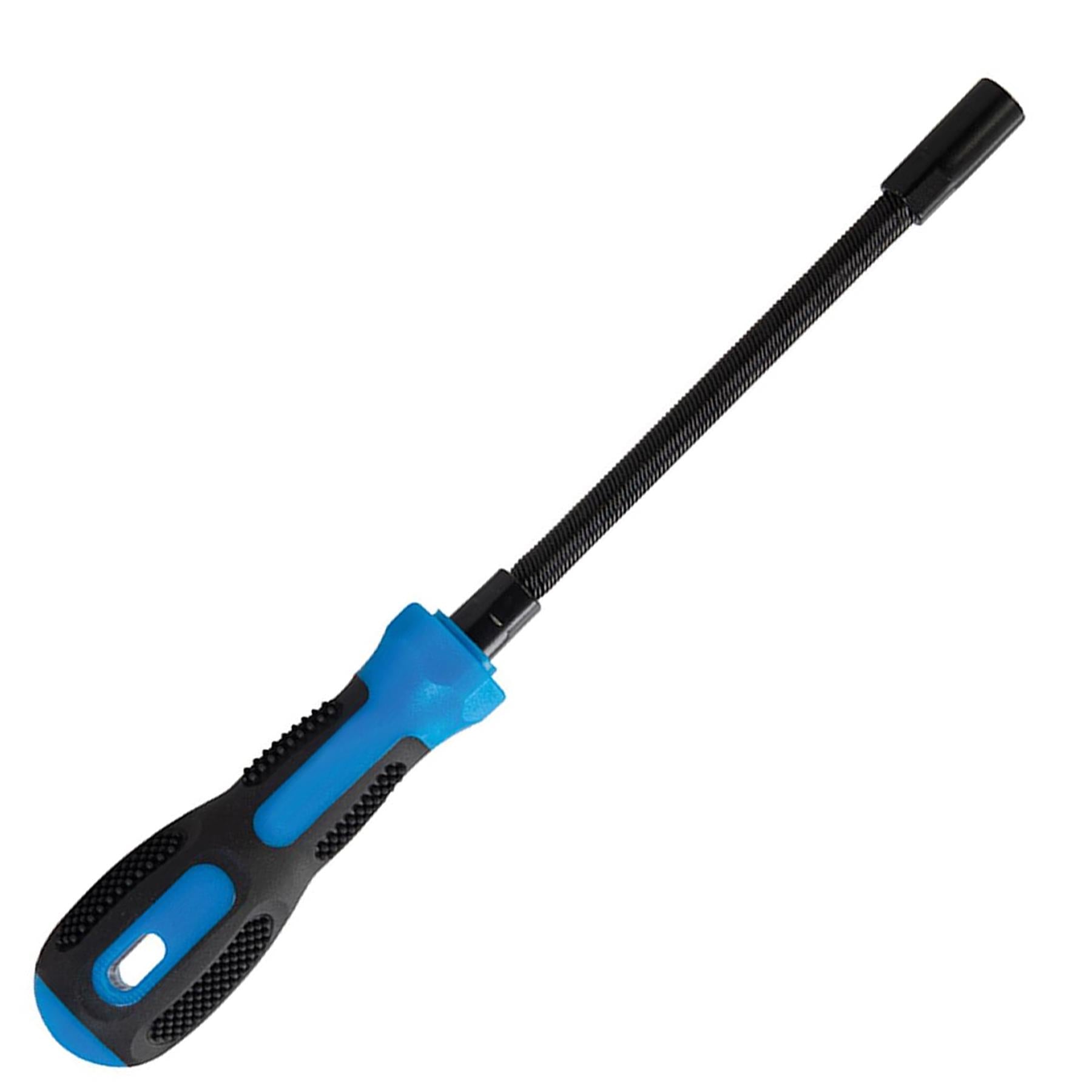Flexible Shaft Hose Clip Driver - 7mm Hex High-Impact Plastic Easy-Grip Handle