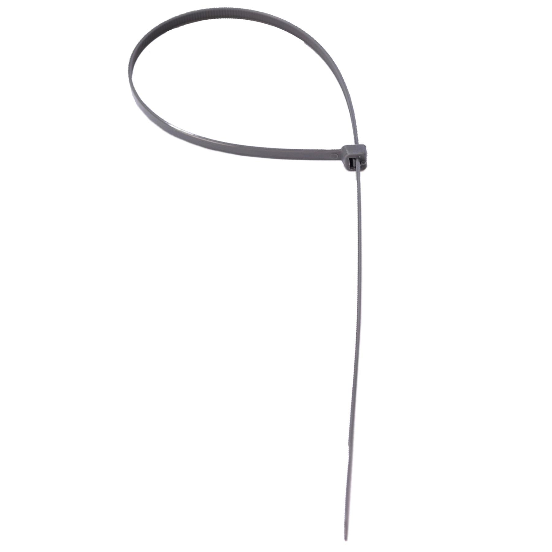 Cable Ties 50pc 4.8mm X 370mm Strong Silver Ideal for Wheel Trims BlueSpot