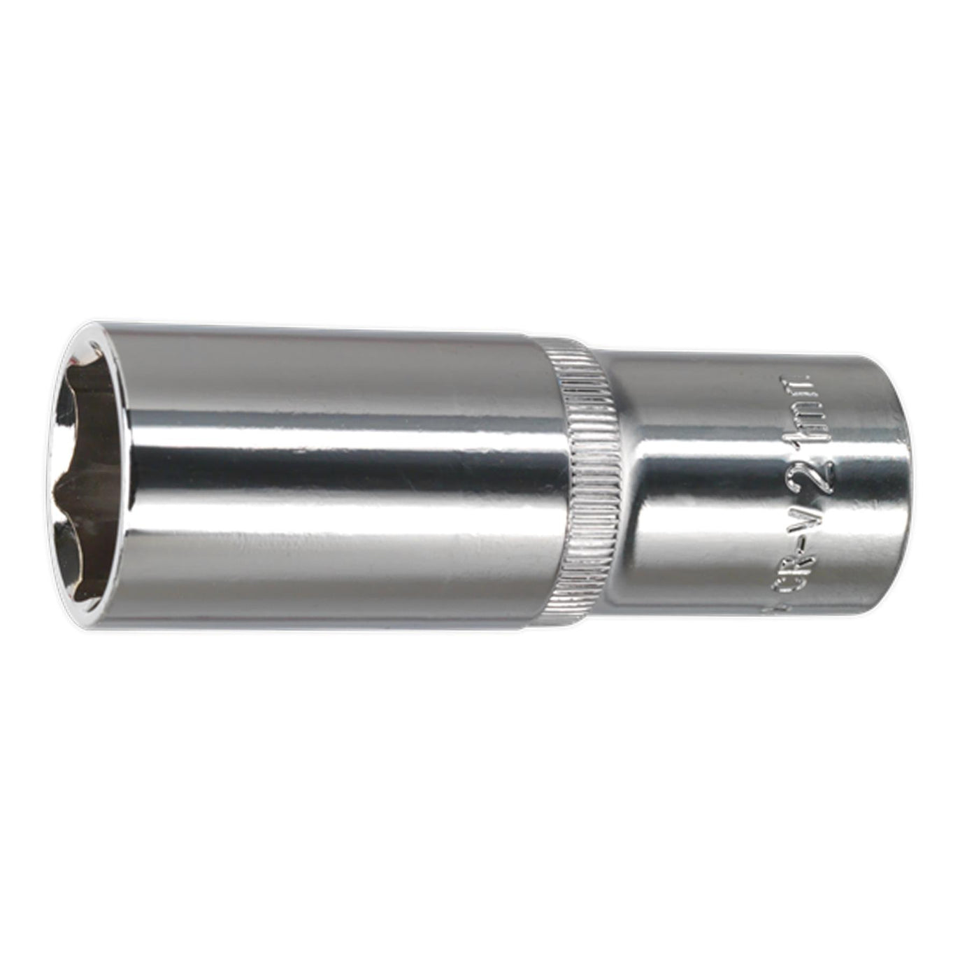 Sealey WallDrive Socket 21mm Deep 1/2"Sq Drive Fully Polished