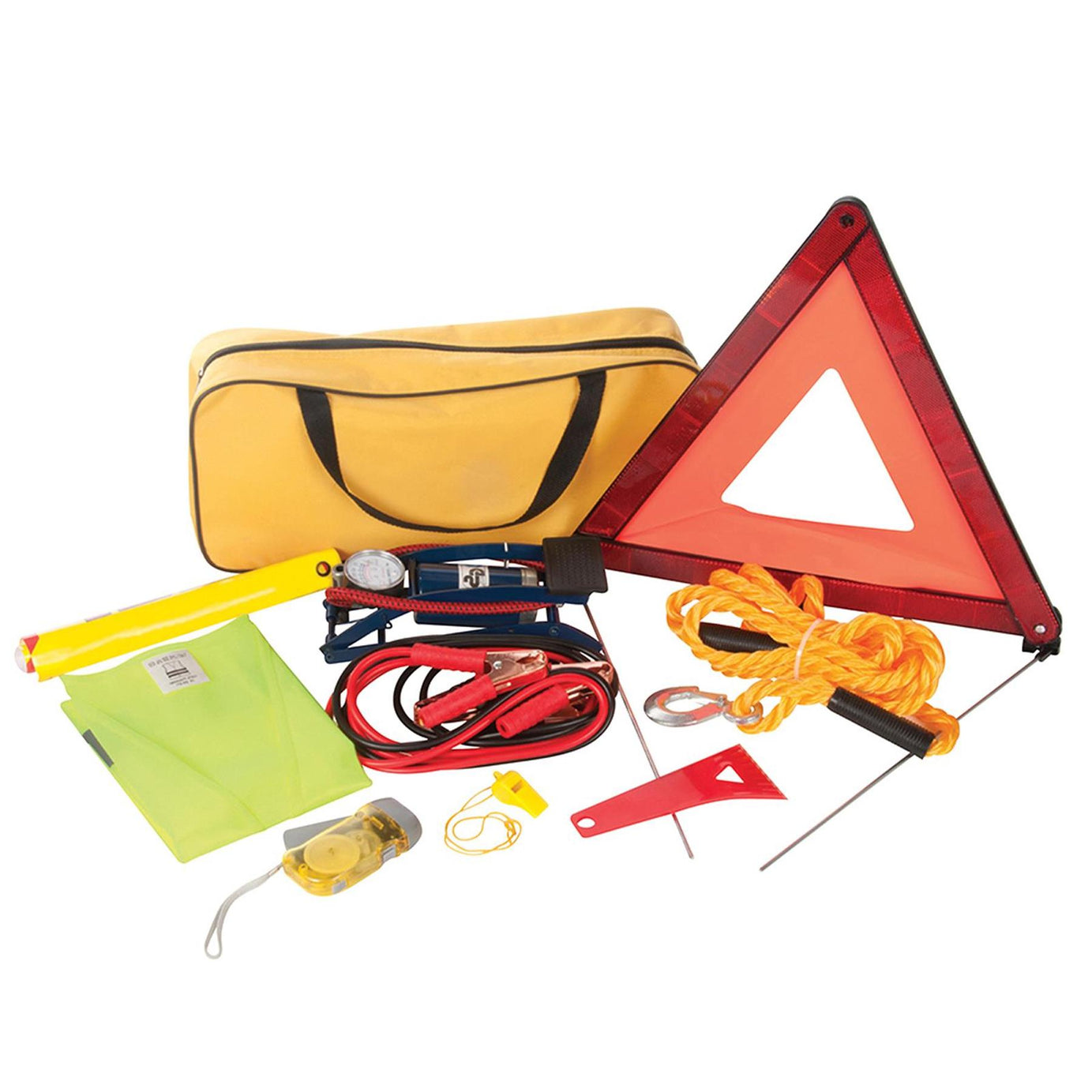 Emergency Breakdown Road Safety Kit Vehicle - 2M Jump Leads Copper-Coated Clamps