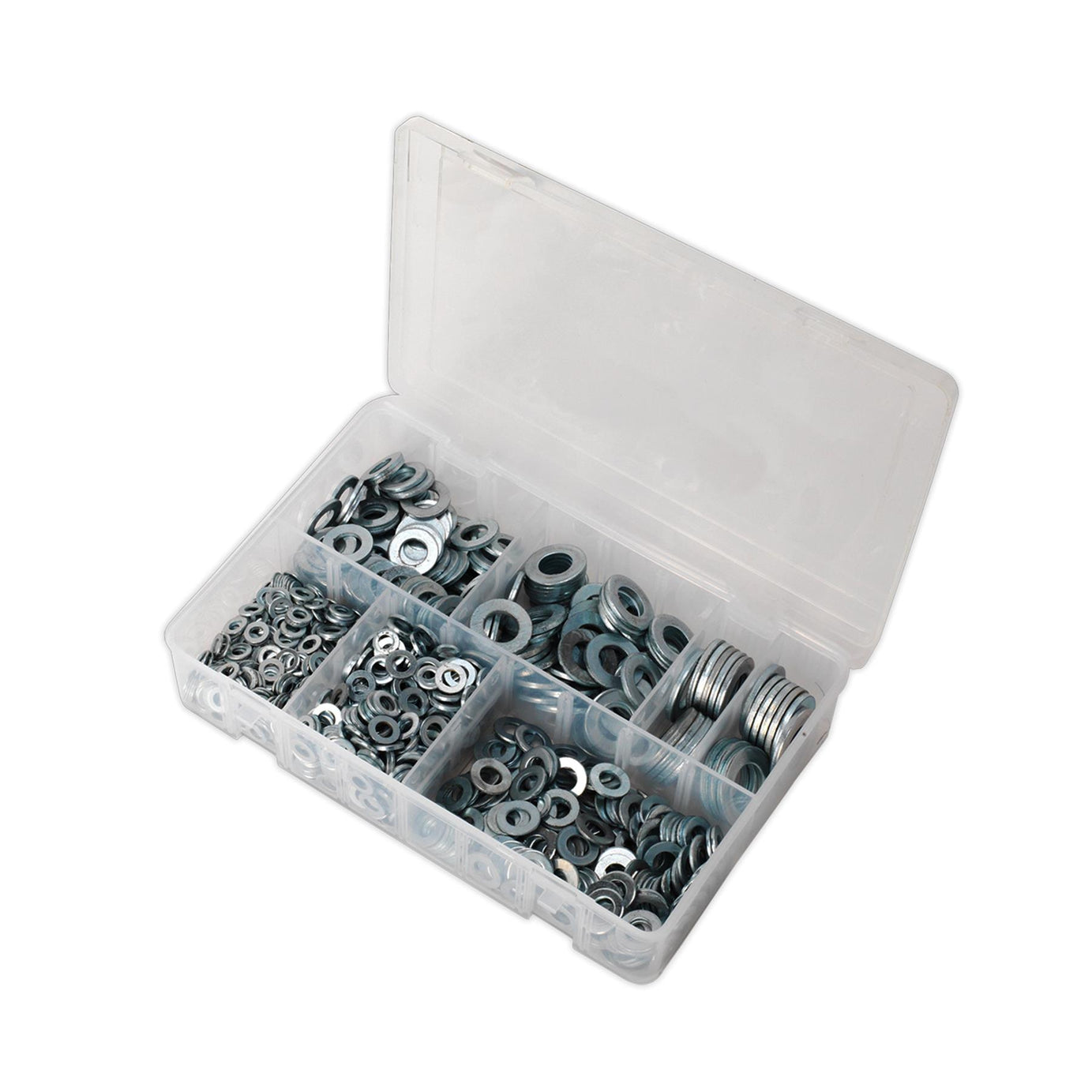 Sealey Washers Set 1070pc Stainless Steel Flat Washer Assortment M5-M16 A Metric