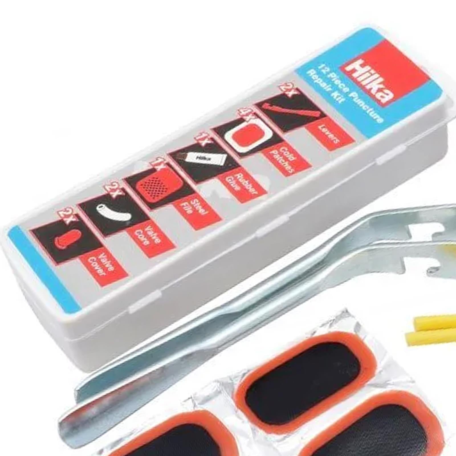 Comprehensive 12-Piece Puncture Repair Kit 