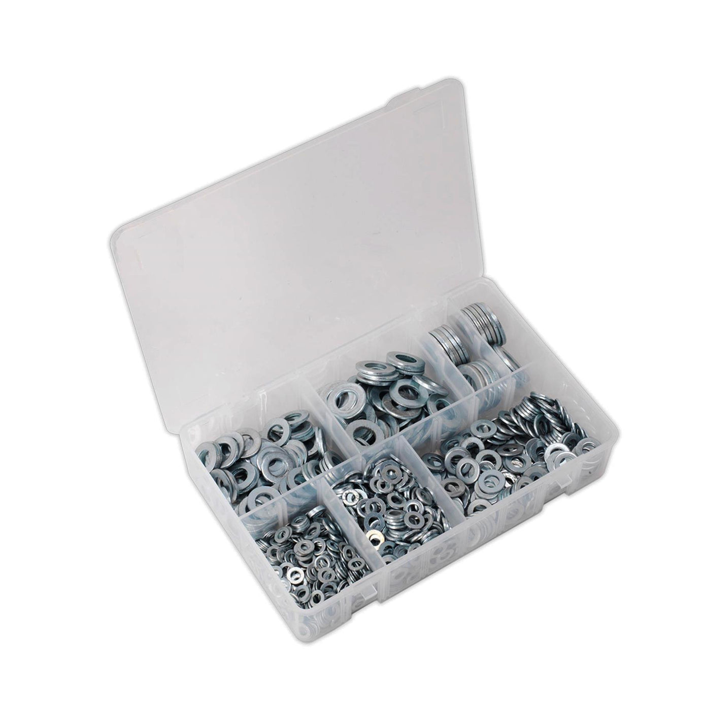 Sealey Washers Set 1070pc Stainless Steel Flat Washer Assortment M5-M16 A Metric