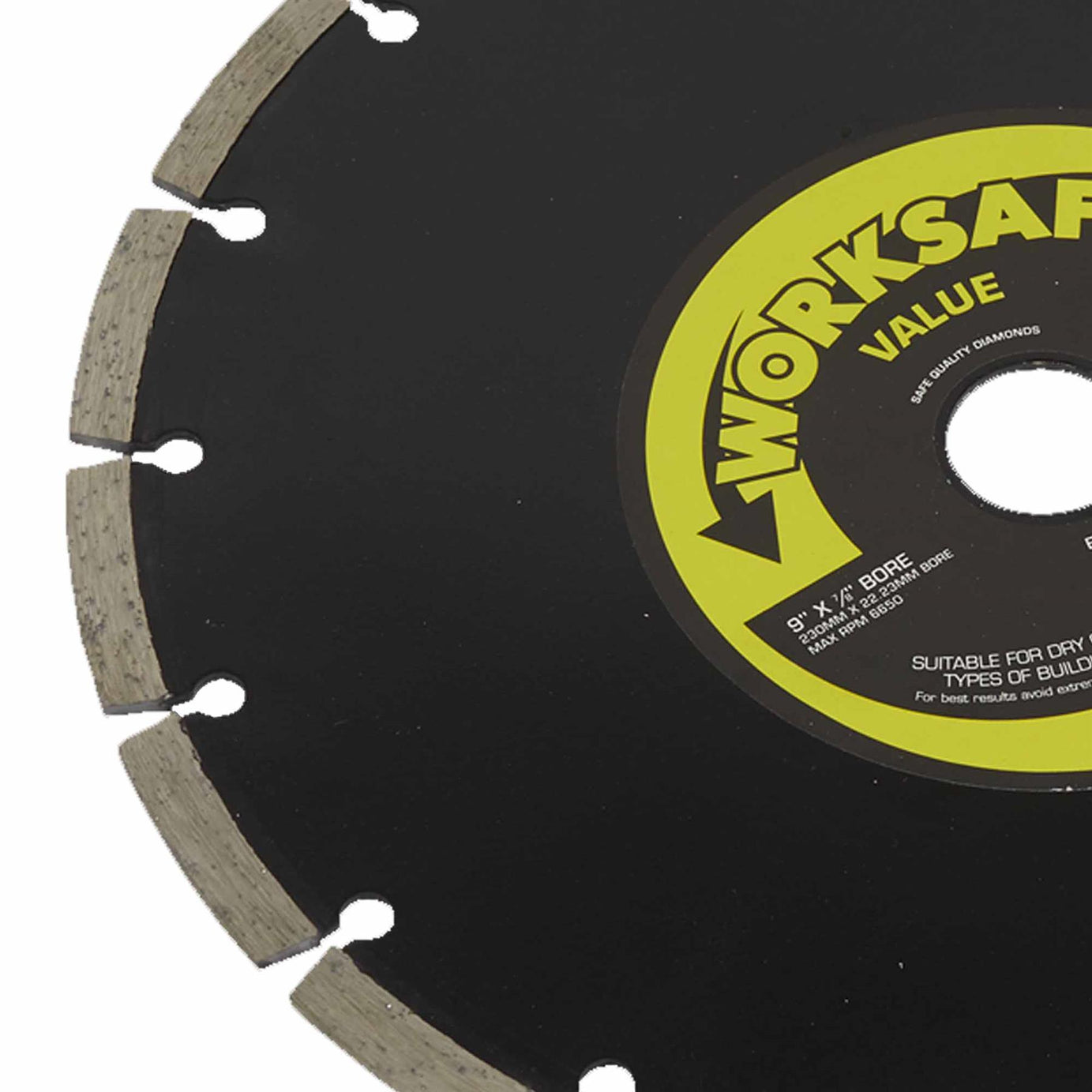 Sealey Value Diamond Blade 230 x 22mm Dry-Cutting - WDV230