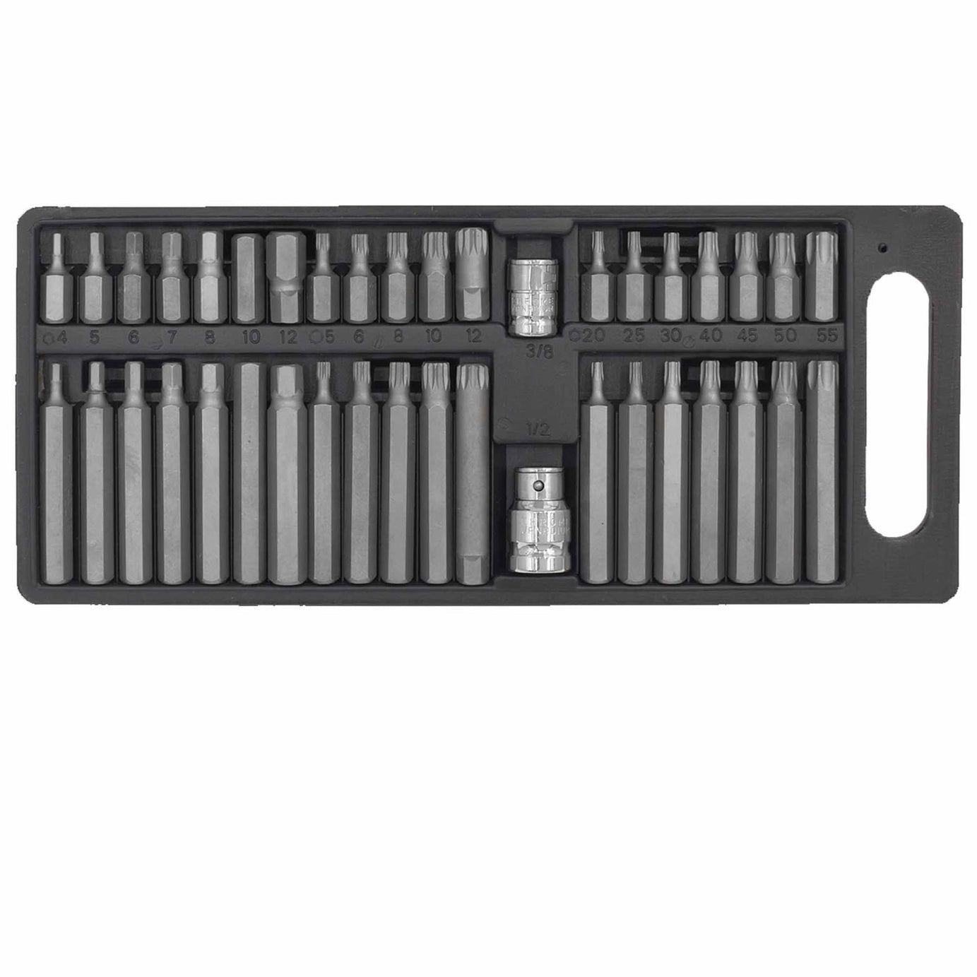 Sealey TRX-Star/Hex/Spline Bit Set 40pc 3/8" & 1/2"Sq Drive