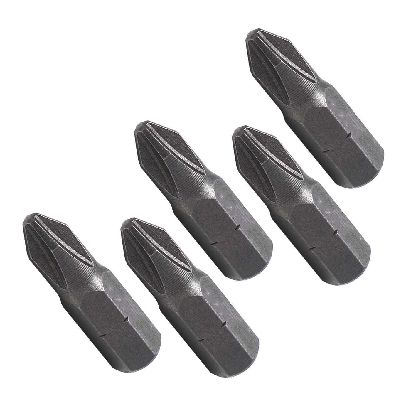 PH2 Phillips Screwdriver Bits CRV Chrome Vanadium Steel 1/4" Hex Drive 5Pcs