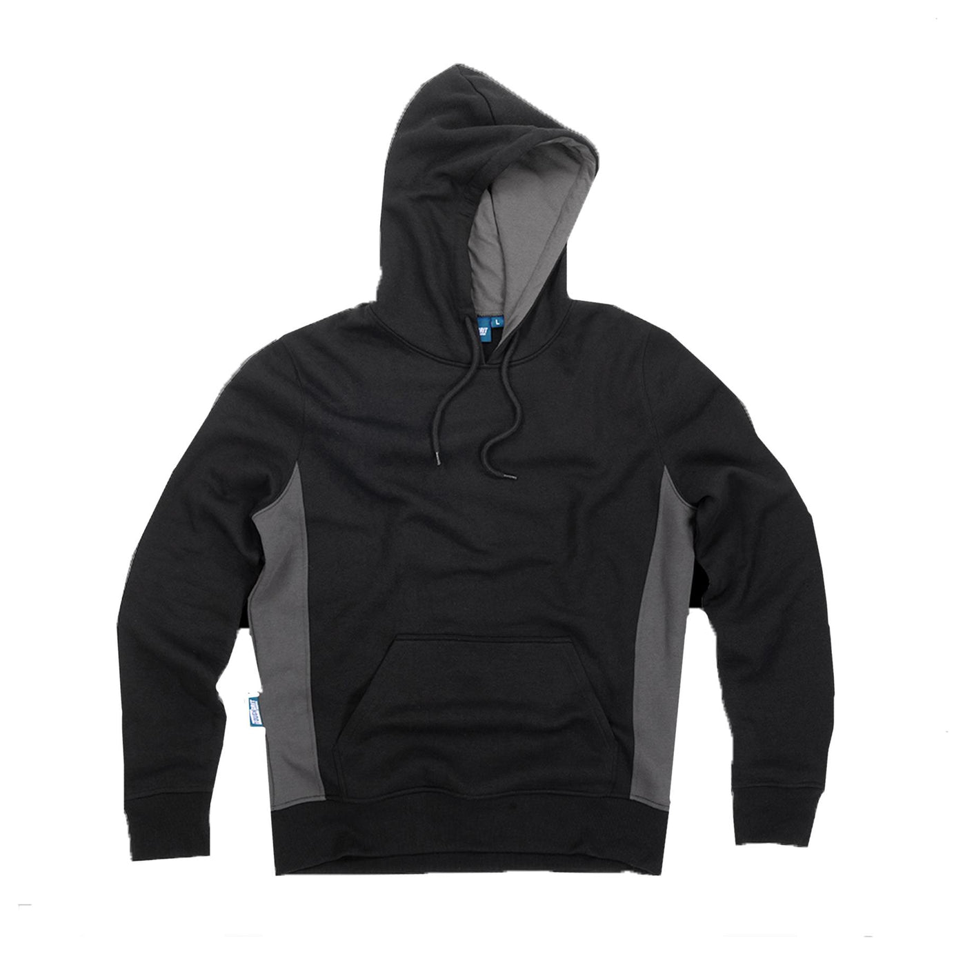 Tough Grit 2-Tone Trade Tech Windproof Hoodie Black/Charcoal L