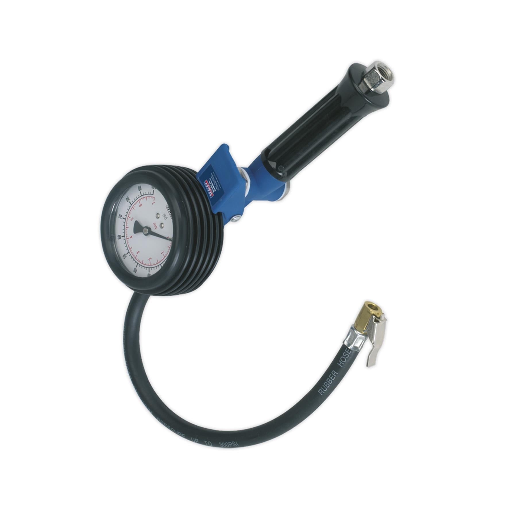 Sealey Jumbo Tyre Inflator with Clip-On Connector